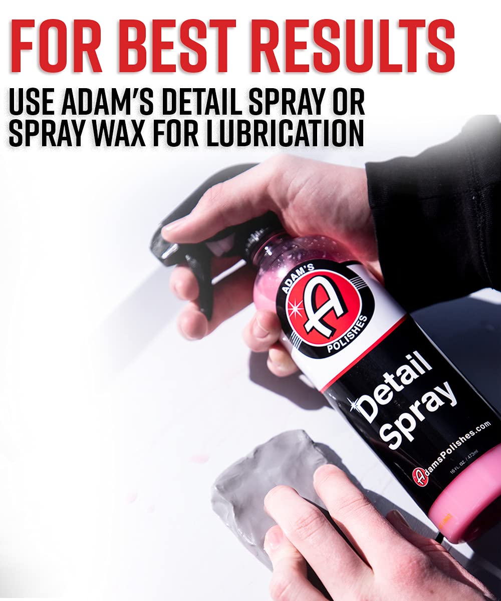 Adam's Polishes Fine Grade Clay Bar - Removes Debris & Dirt from Vehicle for Paint, Glass, Trim, Wheels | Add Shine, Gloss & Restore Depth of Color - Image 6