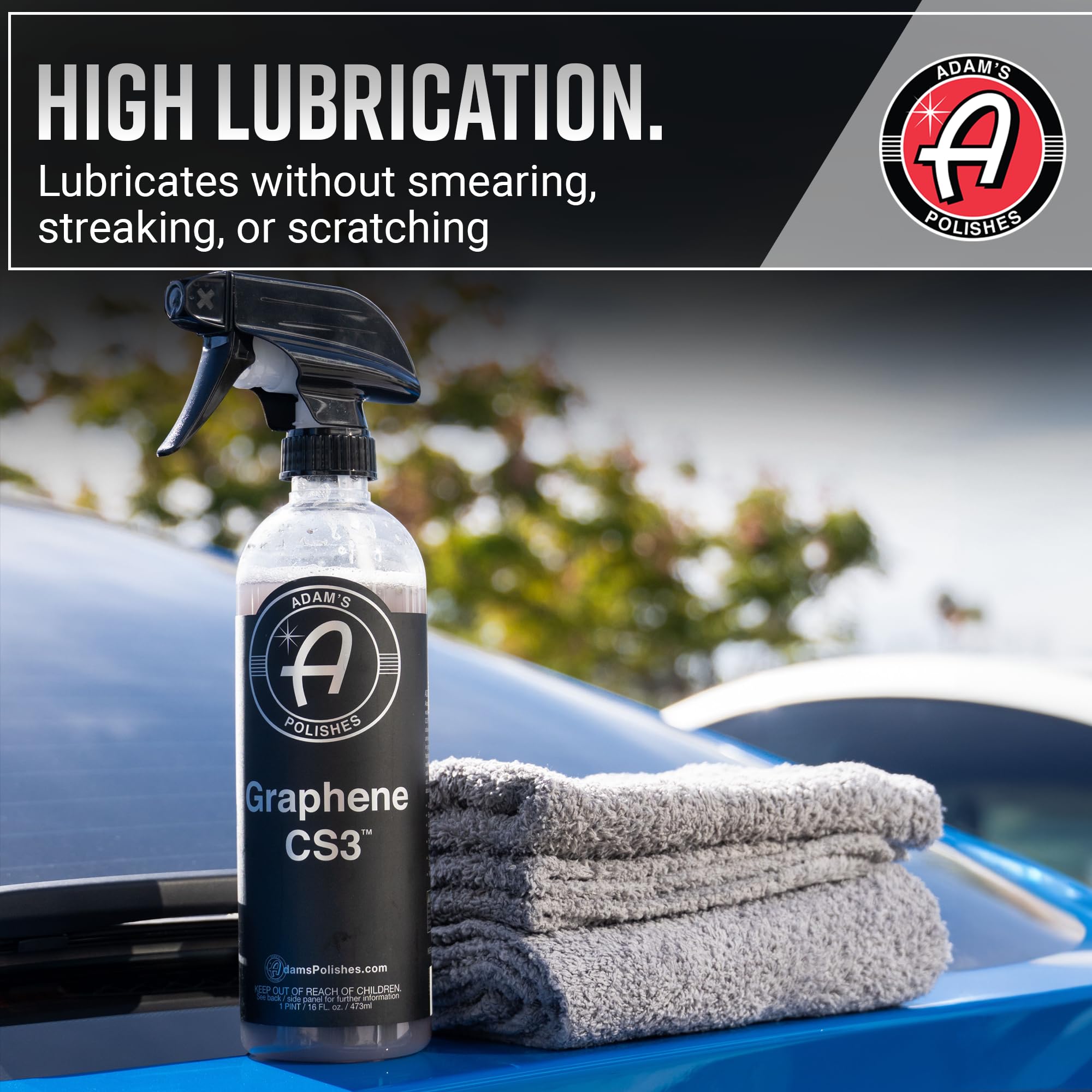 Adam's Polishes Graphene CS3 (16oz) - Graphene Waterless Wash Ceramic Spray Coating Detail Spray | High Gloss Car Wash Cleaning Spray for Car Detailing | RV Boat Motorcycle - Image 5