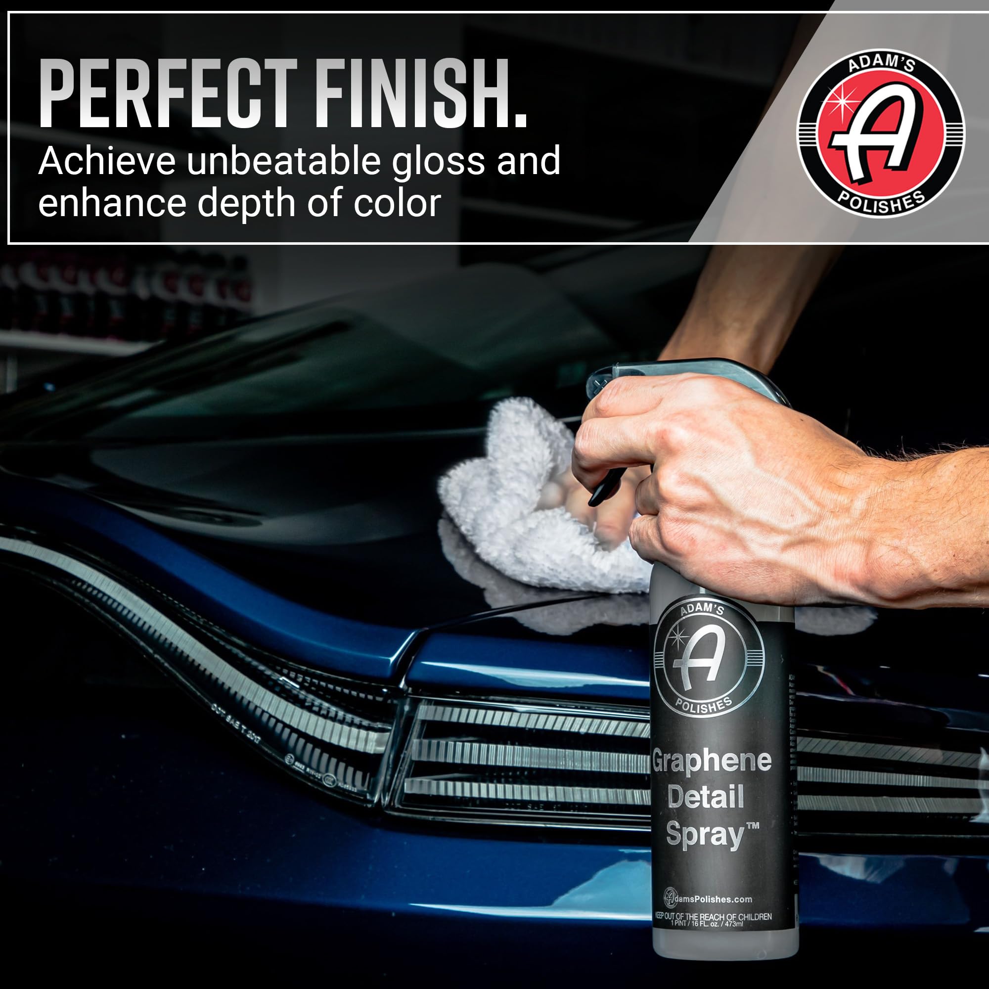 Adam's Polishes Graphene Detail Spray (Gallon) - Extend Protection of Waxes, Sealants, & Coatings | Waterless Detailer Spray For Car Detailing | Clay Bar, Drying Aid, Add Ceramic Graphene Protection - Image 3