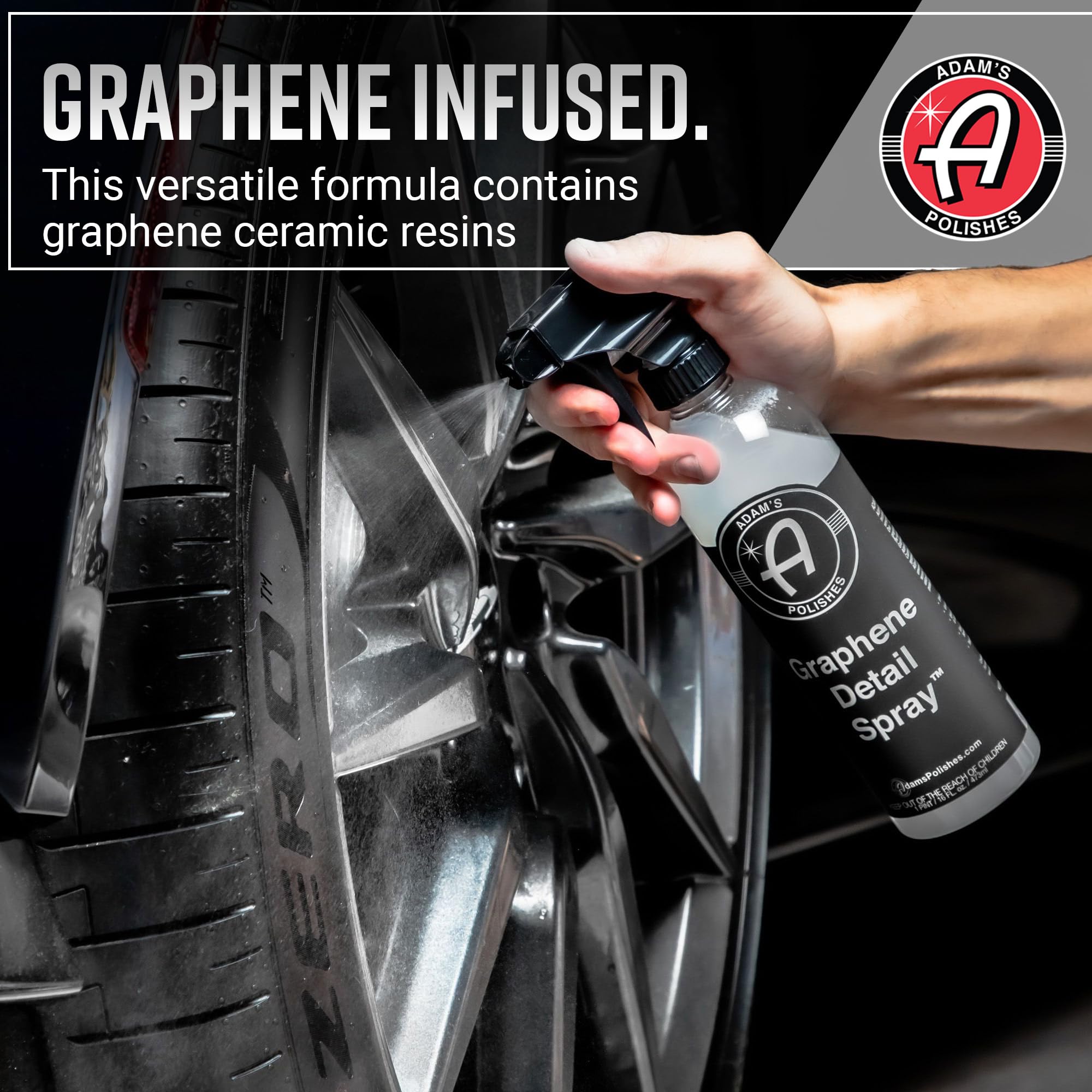 Adam's Polishes Graphene Detail Spray (Gallon) - Extend Protection of Waxes, Sealants, & Coatings | Waterless Detailer Spray For Car Detailing | Clay Bar, Drying Aid, Add Ceramic Graphene Protection - Image 4