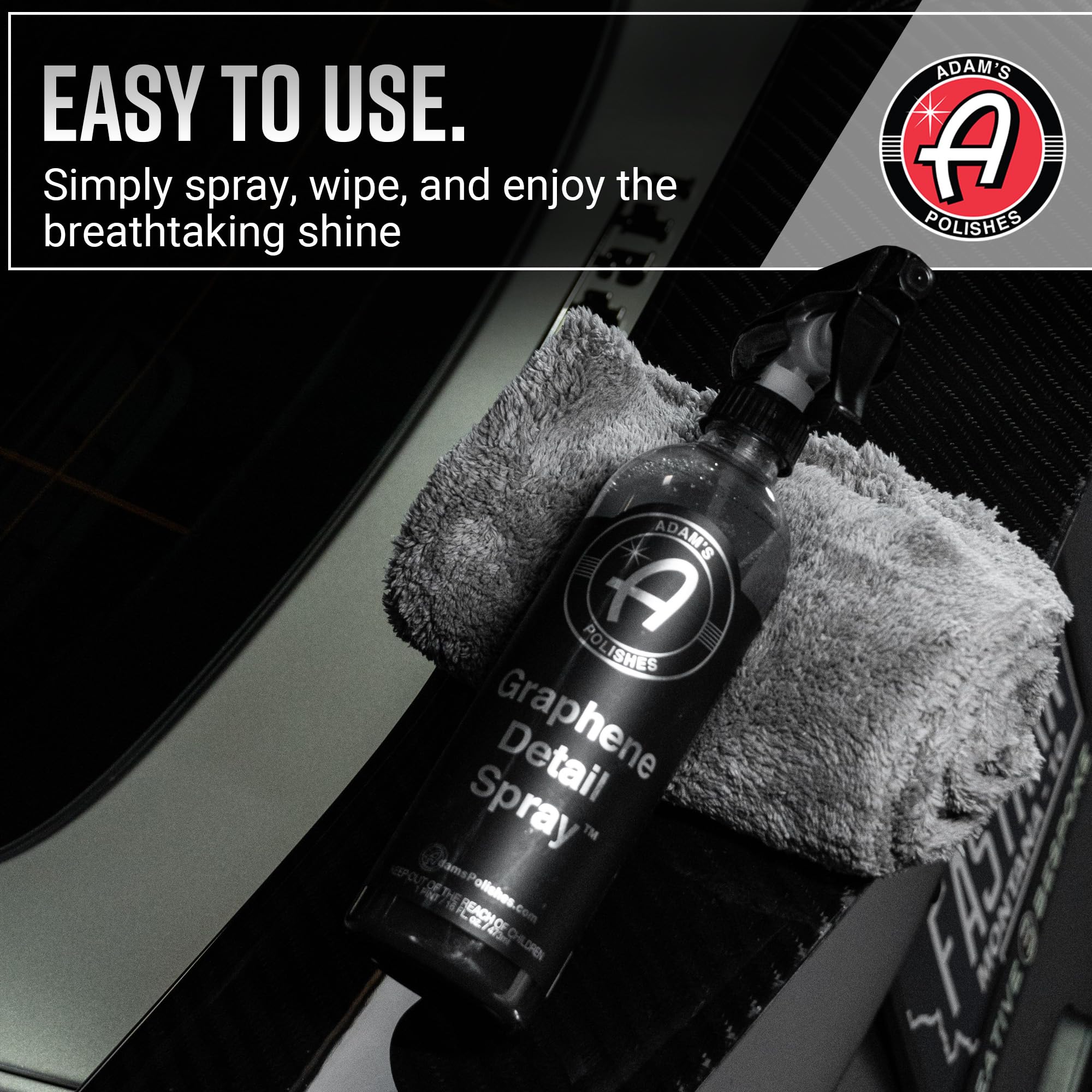 Adam's Polishes Graphene Detail Spray (Gallon) - Extend Protection of Waxes, Sealants, & Coatings | Waterless Detailer Spray For Car Detailing | Clay Bar, Drying Aid, Add Ceramic Graphene Protection - Image 6