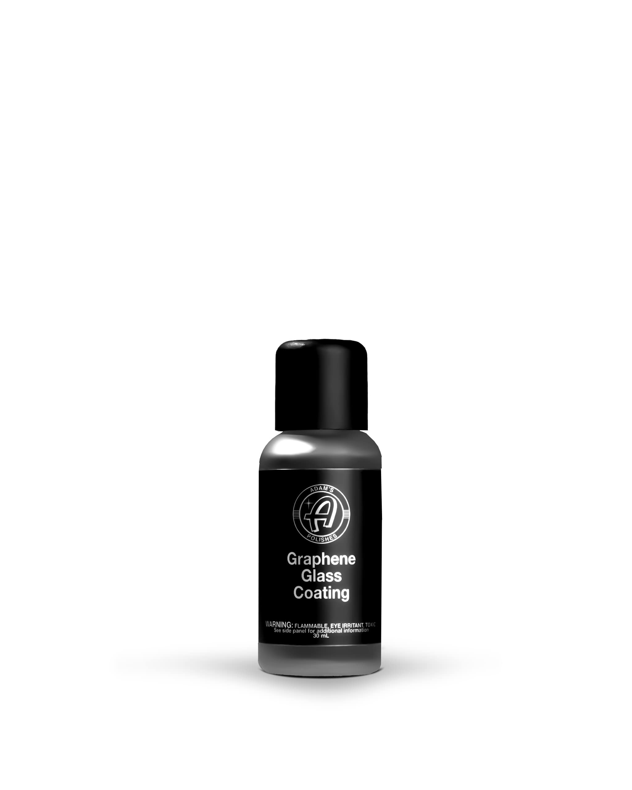 Adam's Polishes Graphene Glass Coating (30ml) - Advanced Rain Windshield Water Repellent for Cars, Shower Doors Mirrors and Other Glass Surfaces | Long Lasting Hydrophobic Graphene Ceramic Coating