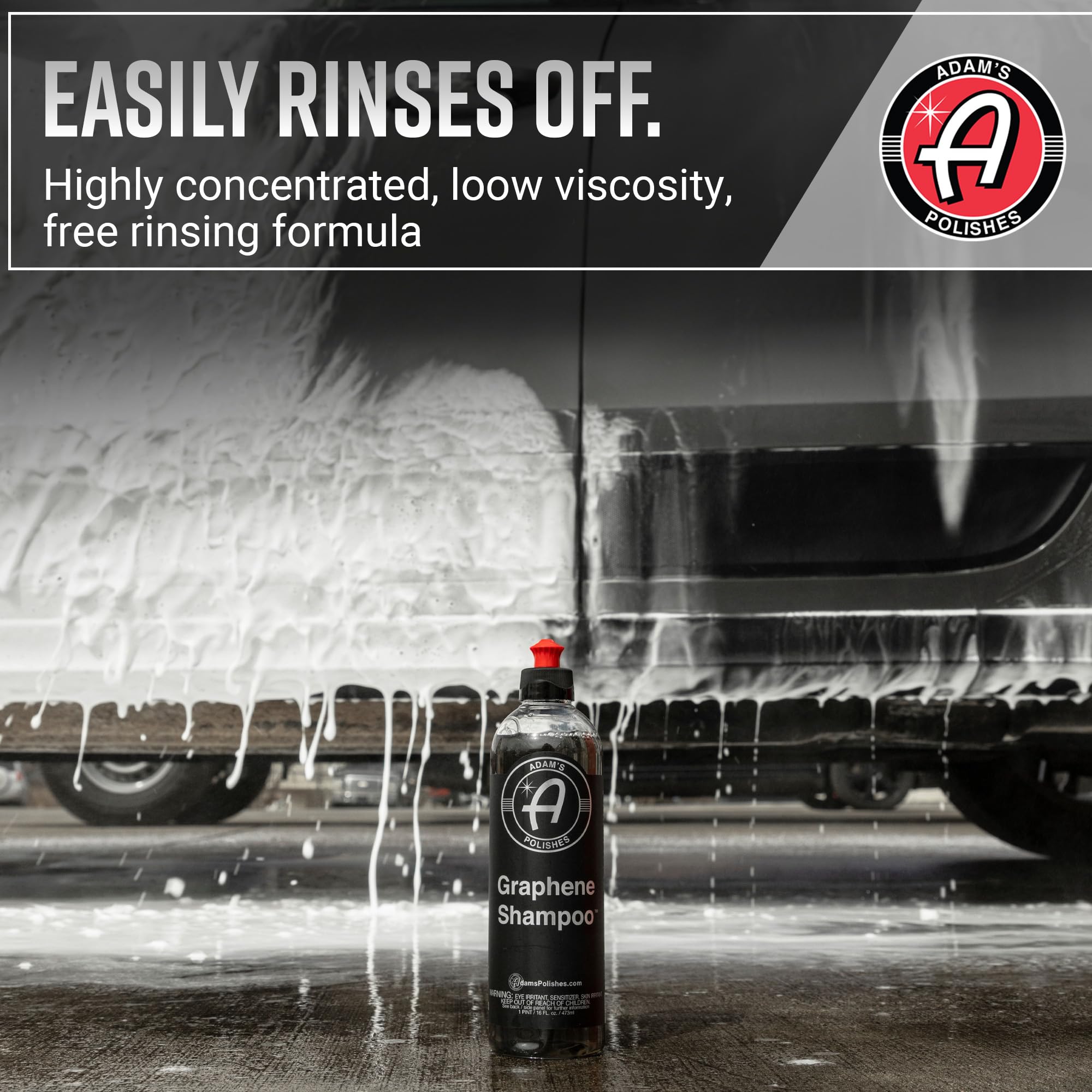 Adam's Polishes Graphene Shampoo 16oz - Ceramic Coating Infused Car Wash Soap - Powerful Cleaner & Protection In One Step - pH Neutral, High Suds For Foam Cannon, Foam Gun, Or Detailing Bucket - Image 6