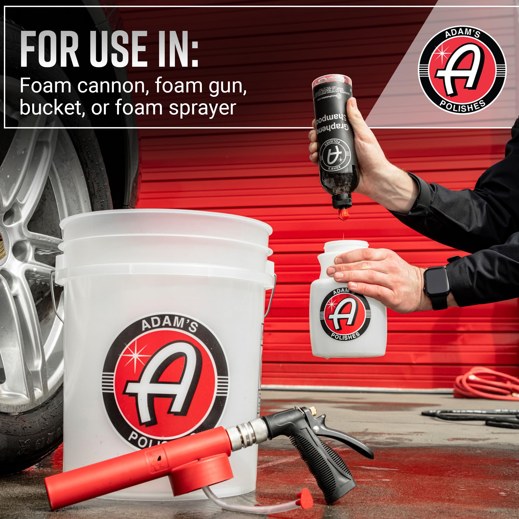 Adam's Polishes Graphene Shampoo 16oz - Ceramic Coating Infused Car Wash Soap - Powerful Cleaner & Protection In One Step - pH Neutral, High Suds For Foam Cannon, Foam Gun, Or Detailing Bucket - Image 7
