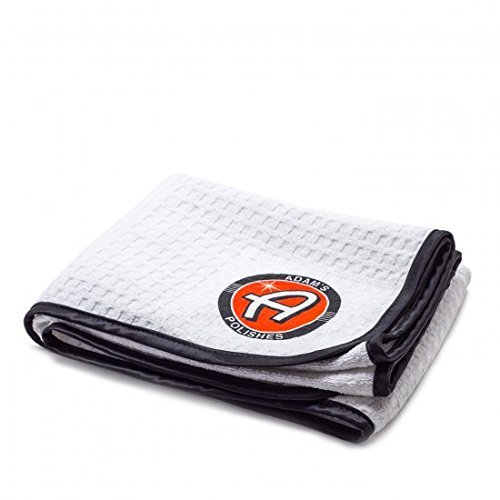 Adam's Polishes Great White Microfiber Drying Towel - Soft & Absorbent Towel That Wont Scratch or Swirl Delicate Surfaces - The Safe, Effortless Way to Dry Your Vehicle