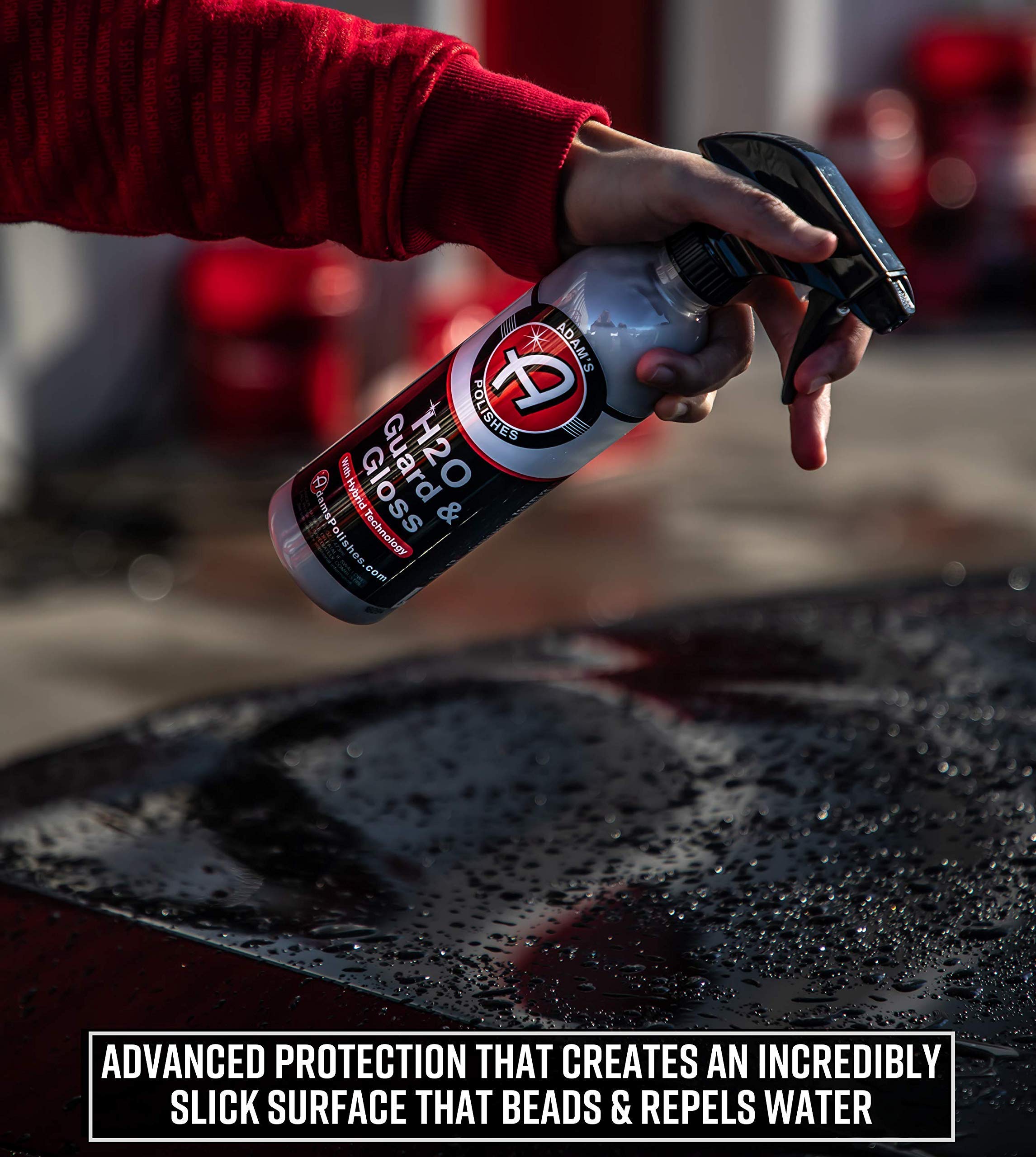 Adam's Polishes H2O Guard & Gloss - Revolutionary Hybrid Top Coat Technology Combines Silica Sealant and Quick Detailer Technology - Seals, Shines, and Protects All Exterior Surfaces (Collection) - Image 2
