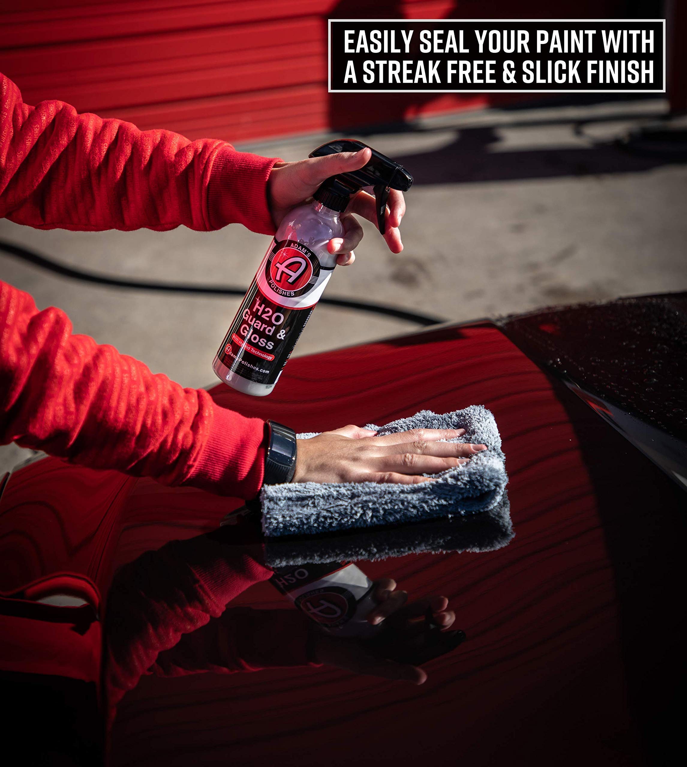 Adam's Polishes H2O Guard & Gloss - Revolutionary Hybrid Top Coat Technology Combines Silica Sealant and Quick Detailer Technology - Seals, Shines, and Protects All Exterior Surfaces (Collection) - Image 3