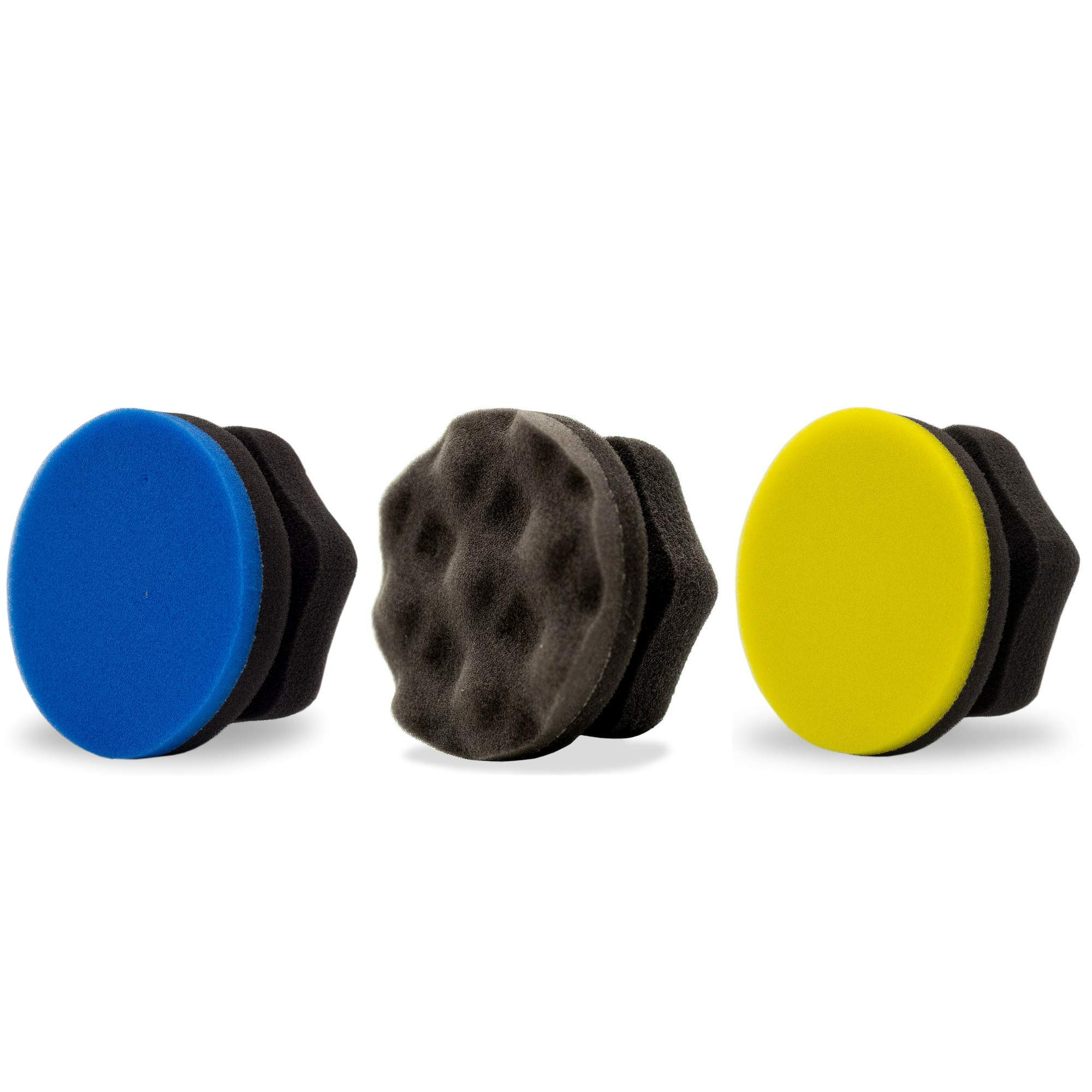 Adam's Polishes Hex Grip Applicator Combo - A Collection of All Our Hex Grip Car Detailing Applicators for Tire, Wax, Polishing, Scratch Removal
