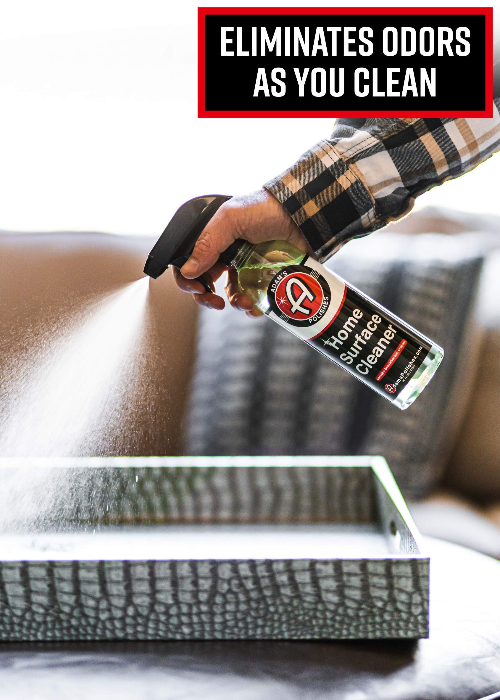 Adam's Polishes Home Surface Cleaner - Quickly, Safely Remove & Clean In Home Surfaces | Removes Odors, Non-Bleaching Formula For Kitchen, Bathroom, & Floor | Contains Benzalkonium Chloride (Gallon) - Image 5