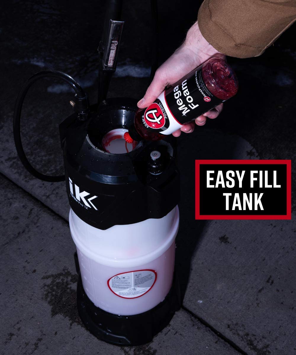 Adam's Polishes IK Foaming Pump Sprayer (6 Liters) - Pressure Foam Sprayer Cleaning Kit Car Wash Detailing | Fill with Car Wash Soap Wheel & Tire Cleaner Rim | Water Sprayer Lawn Garden Weeds - Image 4