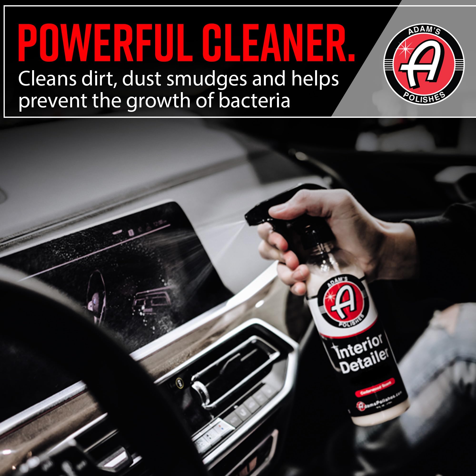 Adam's Polishes Interior Detailer 16 fl. oz (Cedarwood) - Total Car Interior Cleaner, Protectant & Dressing | All Purpose Cleaner & Leather Conditioner | Vinyl, Dashboard, Screen, Seat Cleaner & More - Image 5