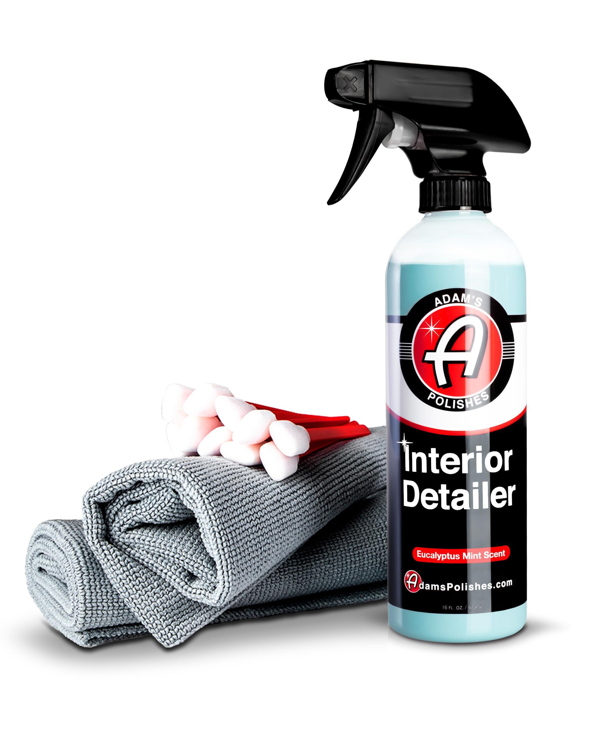 Adam's Polishes Interior Detailer 16 fl. oz (Combo) - Total Car Interior Cleaner, Protectant & Dressing | All Purpose Cleaner & Leather Conditioner | Vinyl, Dashboard, Screen, Seat Cleaner & More