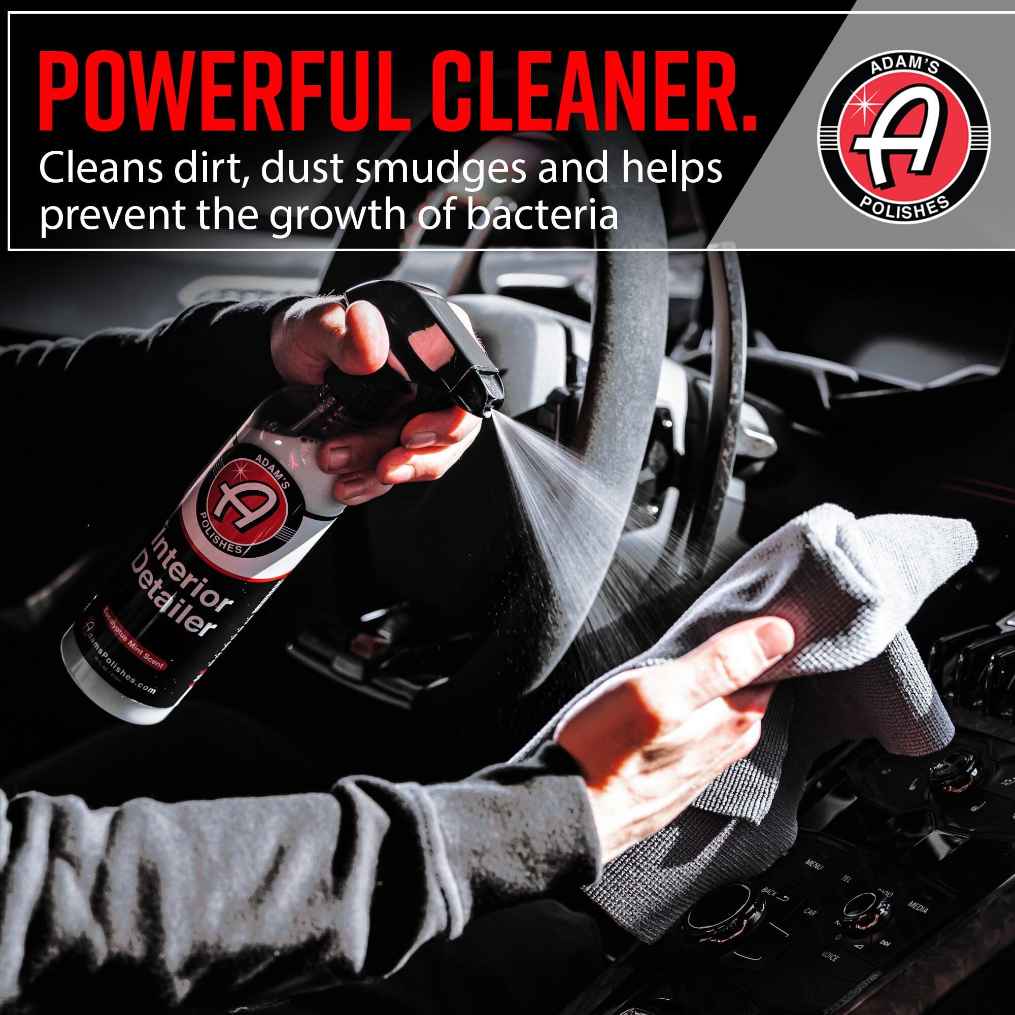 Adam's Polishes Interior Detailer 16 fl. oz (Combo) - Total Car Interior Cleaner, Protectant & Dressing | All Purpose Cleaner & Leather Conditioner | Vinyl, Dashboard, Screen, Seat Cleaner & More - Image 5