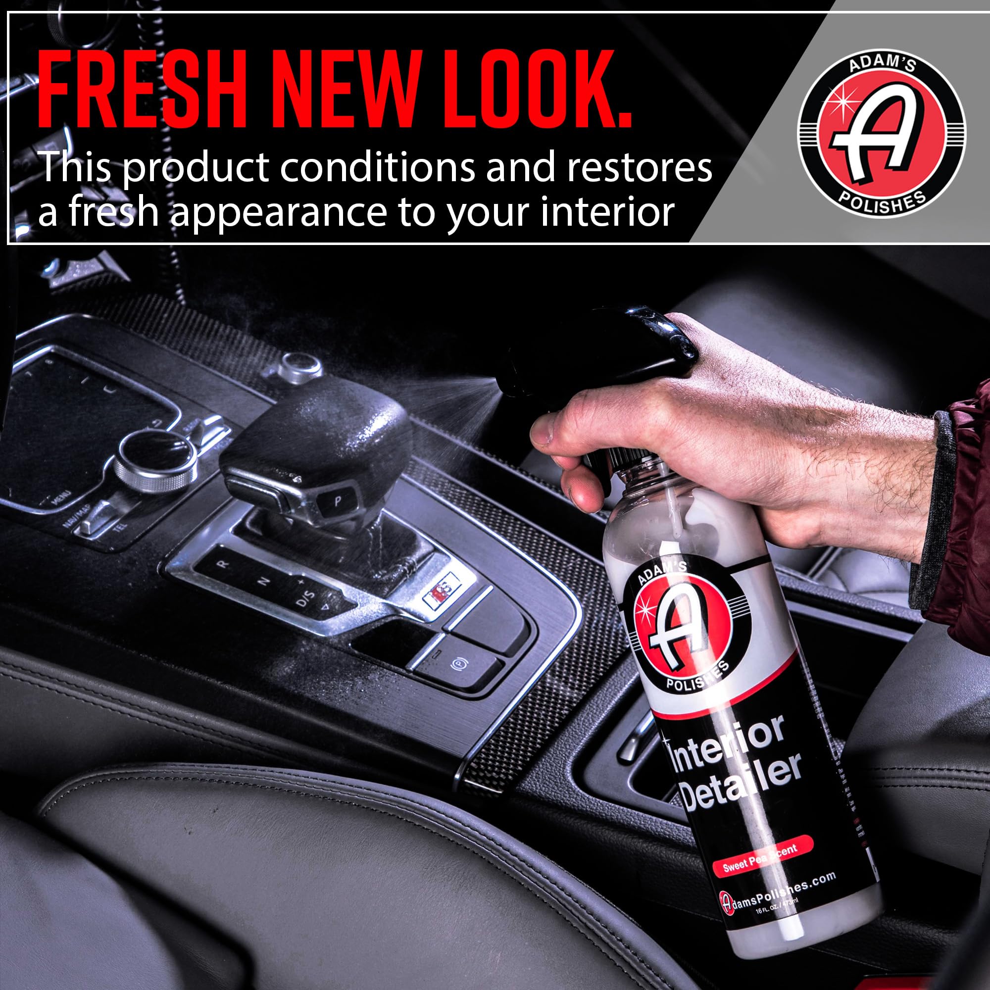 Adam's Interior Detailer Gallon (Sweet Pea) - Total Car Interior Cleaner, Protectant & Dressing, All Purpose Cleaner & Leather Conditioner - Vinyl, Dashboard, Screen, Seat Cleaner & More - Image 6
