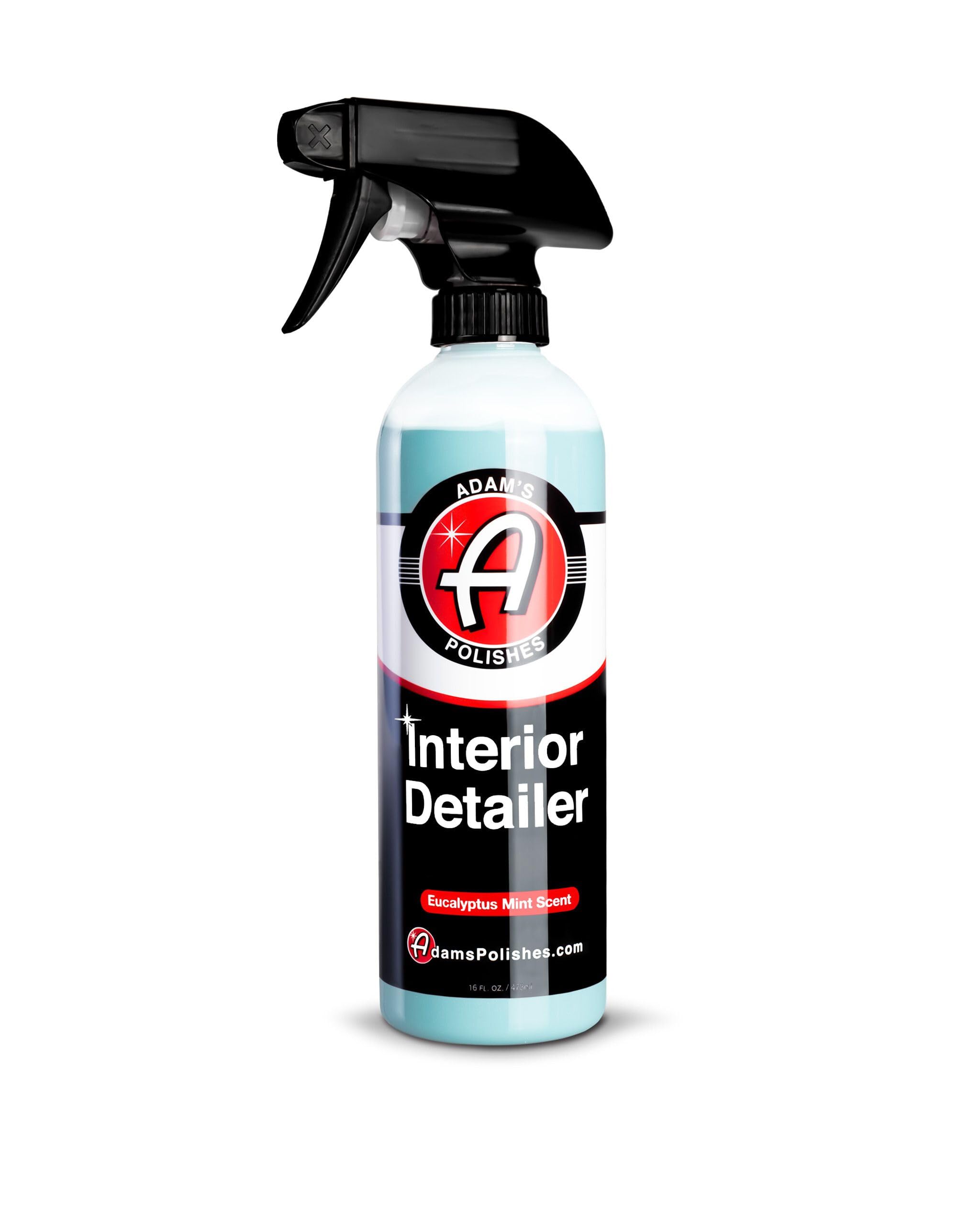 Adam's Polishes Interior Detailer 16oz - Total Car Interior Cleaner, Protectant & Dressing, All Purpose Cleaner & Leather Conditioner, Vinyl, Dashboard, Screen, Seat Cleaner & More