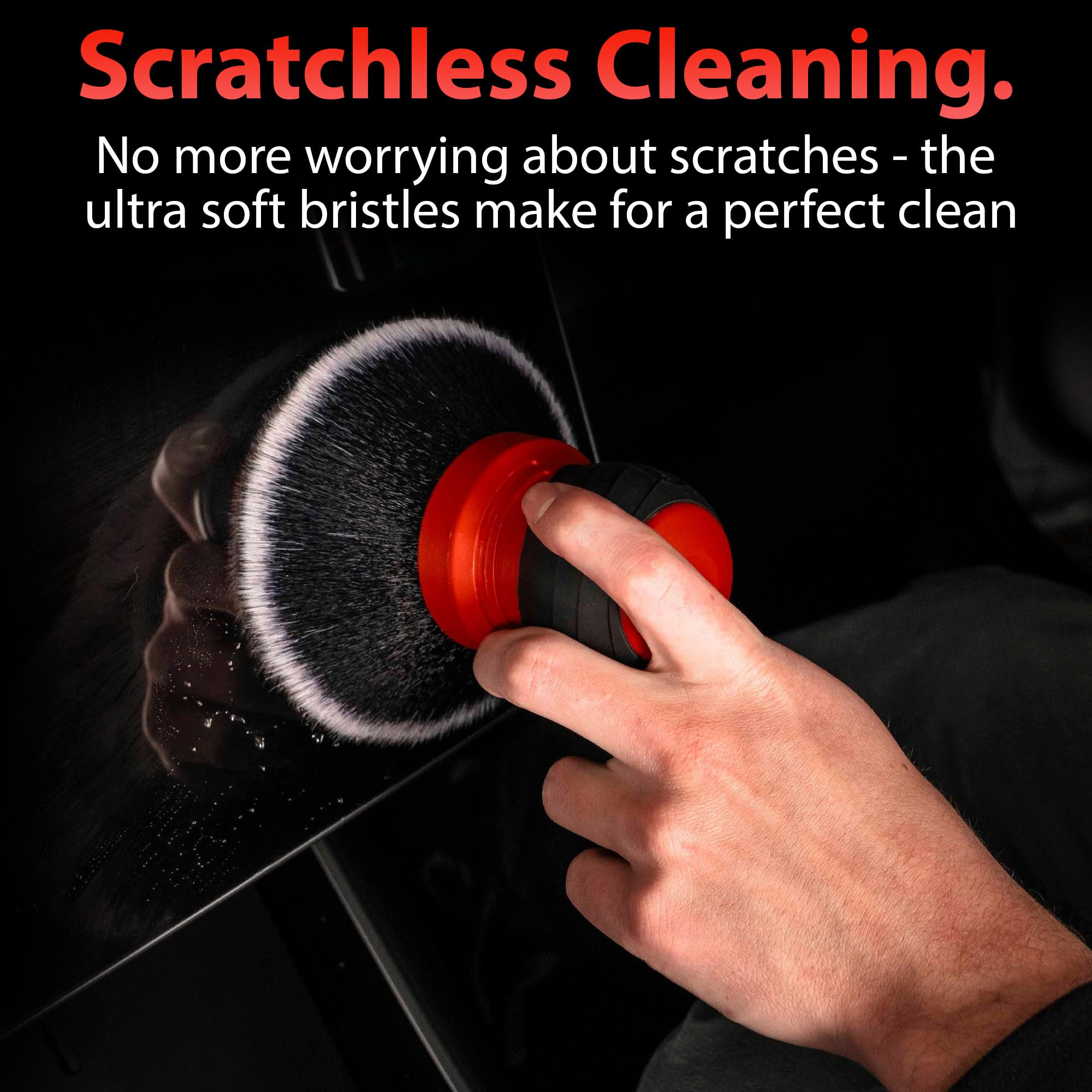 Adam's Polishes Large Multi-Purpose Detailing Brush Car Cleaning Brush Nylon Soft Bristles for Dusting or Scrubbing Interior & Delicate Surfaces, Screens, Seats, Leather, Vinyl, & More - Image 6