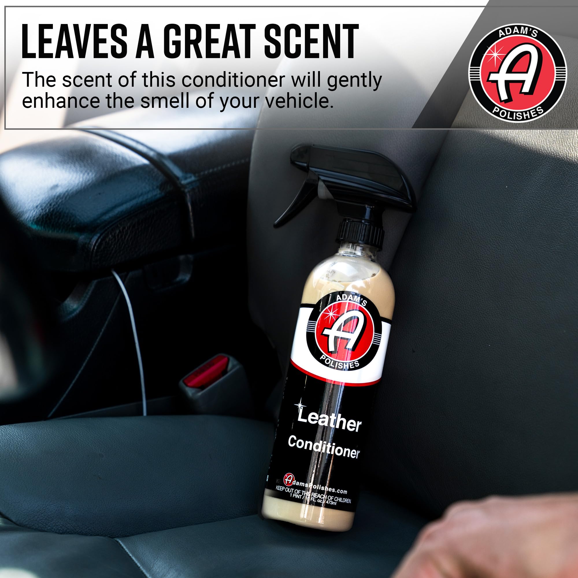 Adam's Polishes Leather Conditioner 16oz - Conditions Leather, Vinyl, and Plastic Interior Surfaces - Contains Premium UV Blockers for SPF 65 Protection - Long Lasting Protection - Image 5