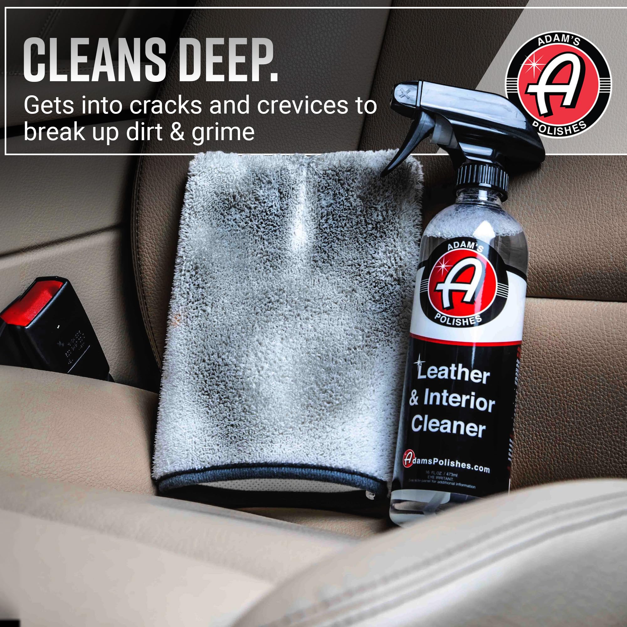 Adam's Polishes Leather & Interior Cleaner (6 fl. oz (Foaming)) - Image 3