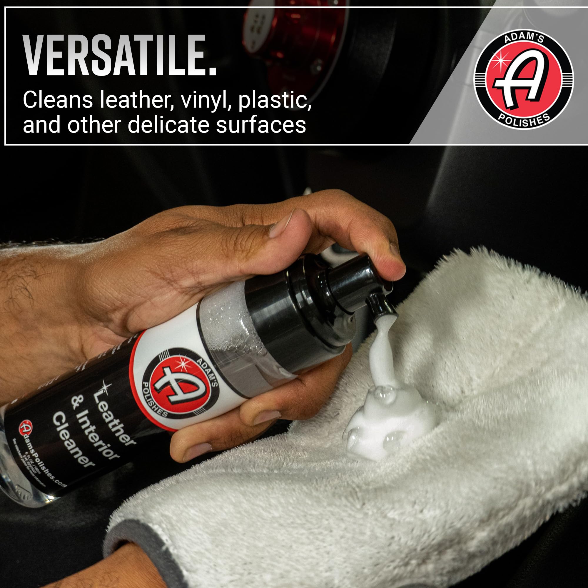 Adam's Polishes Leather & Interior Cleaner (6 fl. oz (Foaming)) - Image 4