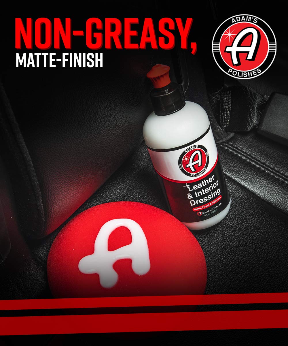 Adam's Polishes Leather & Interior Matte Finish Dressing - Conditions & Restores Leather, Vinyl, Plastic Interior Surfaces - Odorless, Long Lasting UV Protection That Improves Feel of Your Interior - Image 4