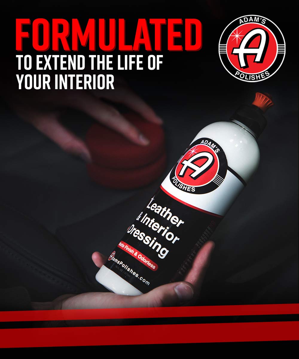 Adam's Polishes Leather & Interior Matte Finish Dressing - Conditions & Restores Leather, Vinyl, Plastic Interior Surfaces - Odorless, Long Lasting UV Protection That Improves Feel of Your Interior - Image 6