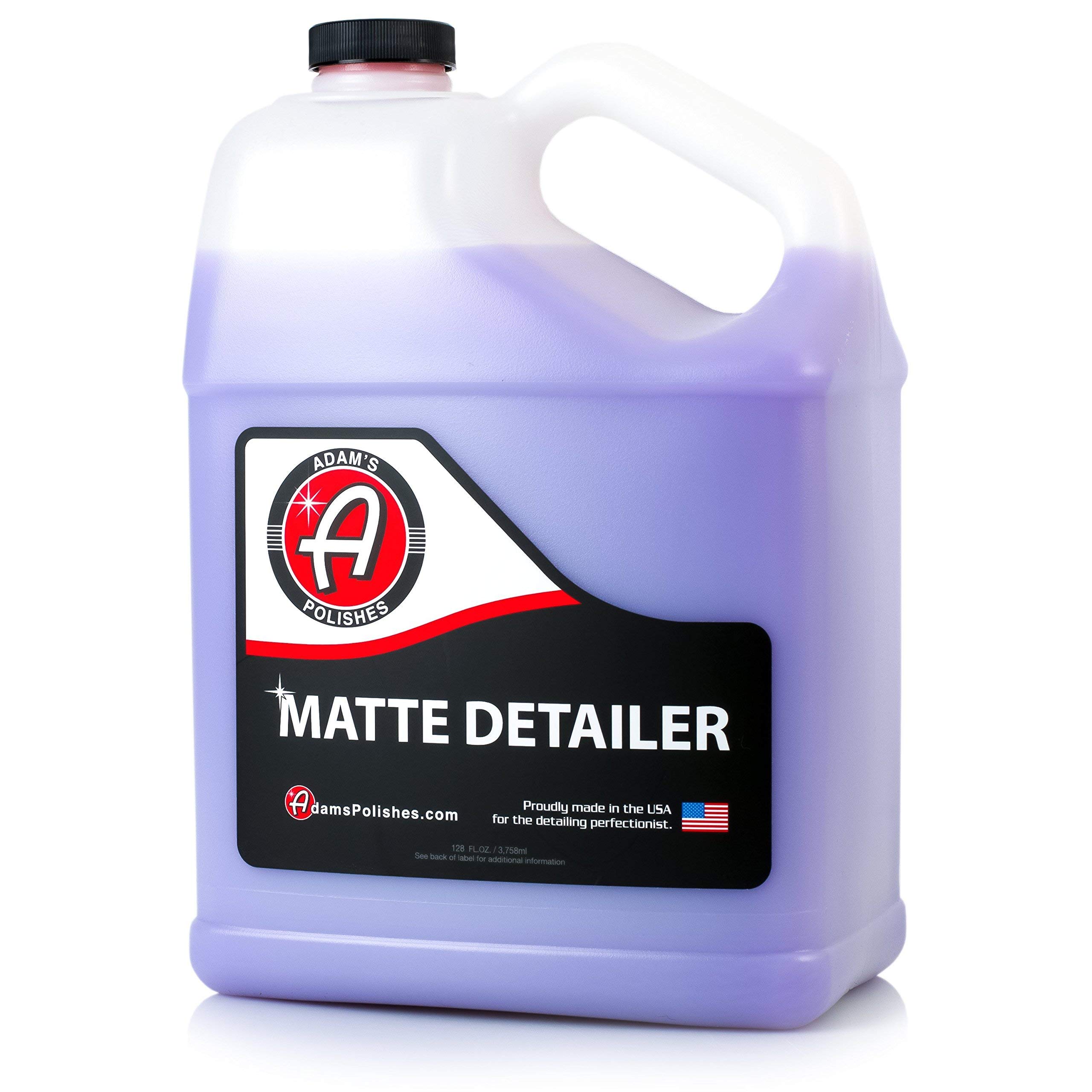 Adam's Polishes Matte Detailer - Specialized Formulation Perfect for Any Matte, Satin, and Gloss Finishes - Does Not Add Any Level of Shine - Easy to Use, with No Streaking or Residues (1 Gallon)