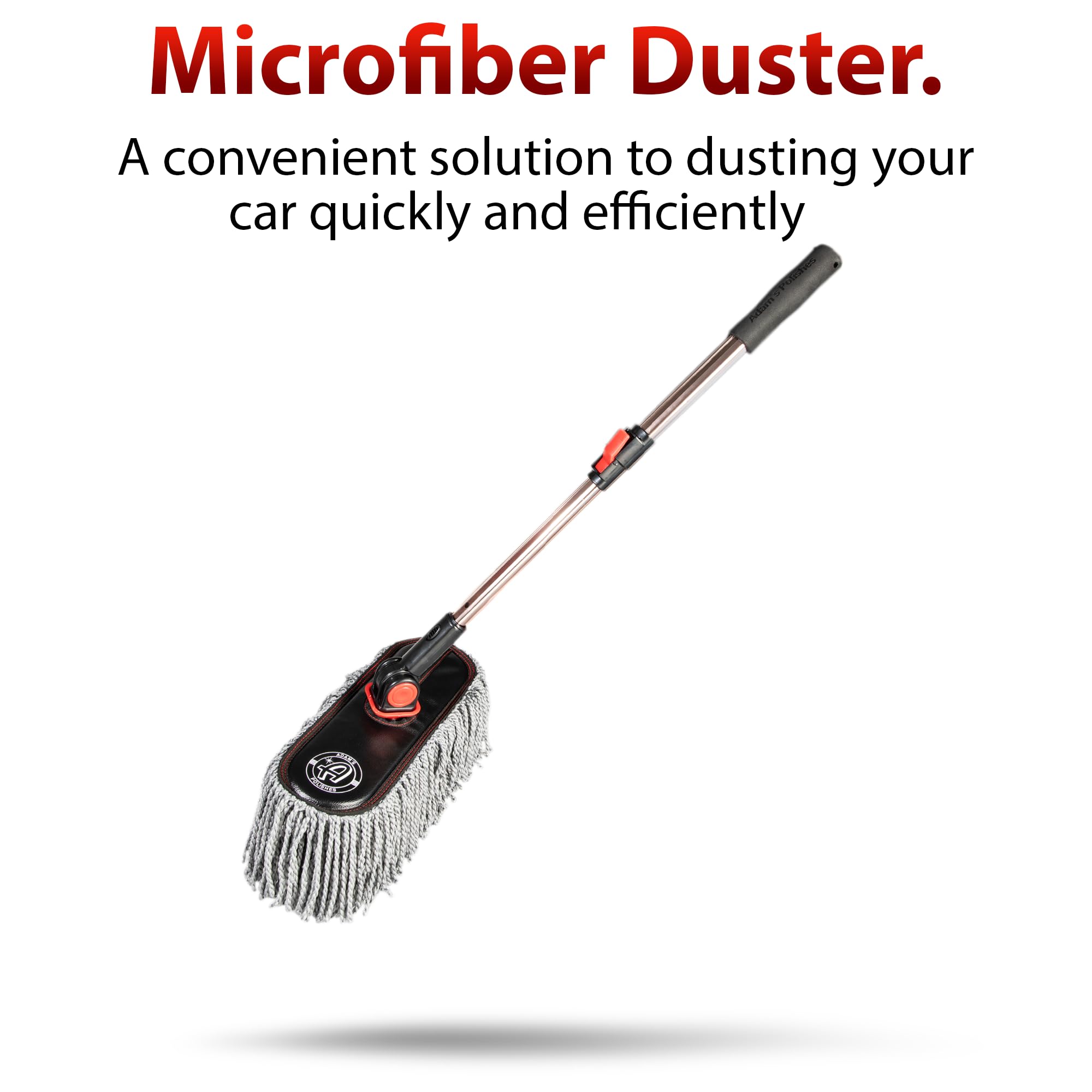 Adam's Polishes Microfiber Duster – Exterior Soft Premium Large Car Duster Kit Extendable Handle with Long Pole, Safe On Paint & Removes Dust, Pollen, Dirt, Cotton, Hair & More - Image 2