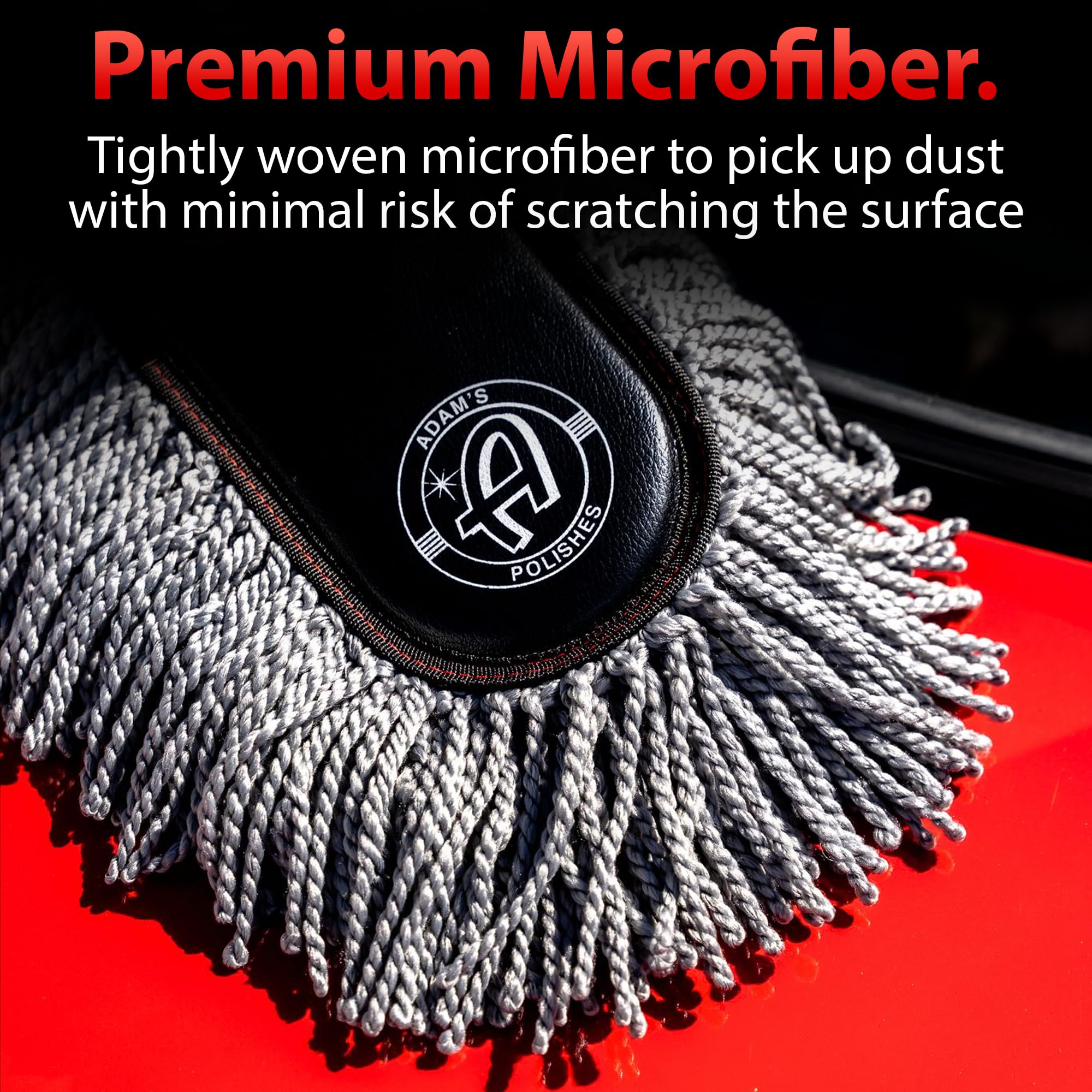 Adam's Polishes Microfiber Duster – Exterior Soft Premium Large Car Duster Kit Extendable Handle with Long Pole, Safe On Paint & Removes Dust, Pollen, Dirt, Cotton, Hair & More - Image 7