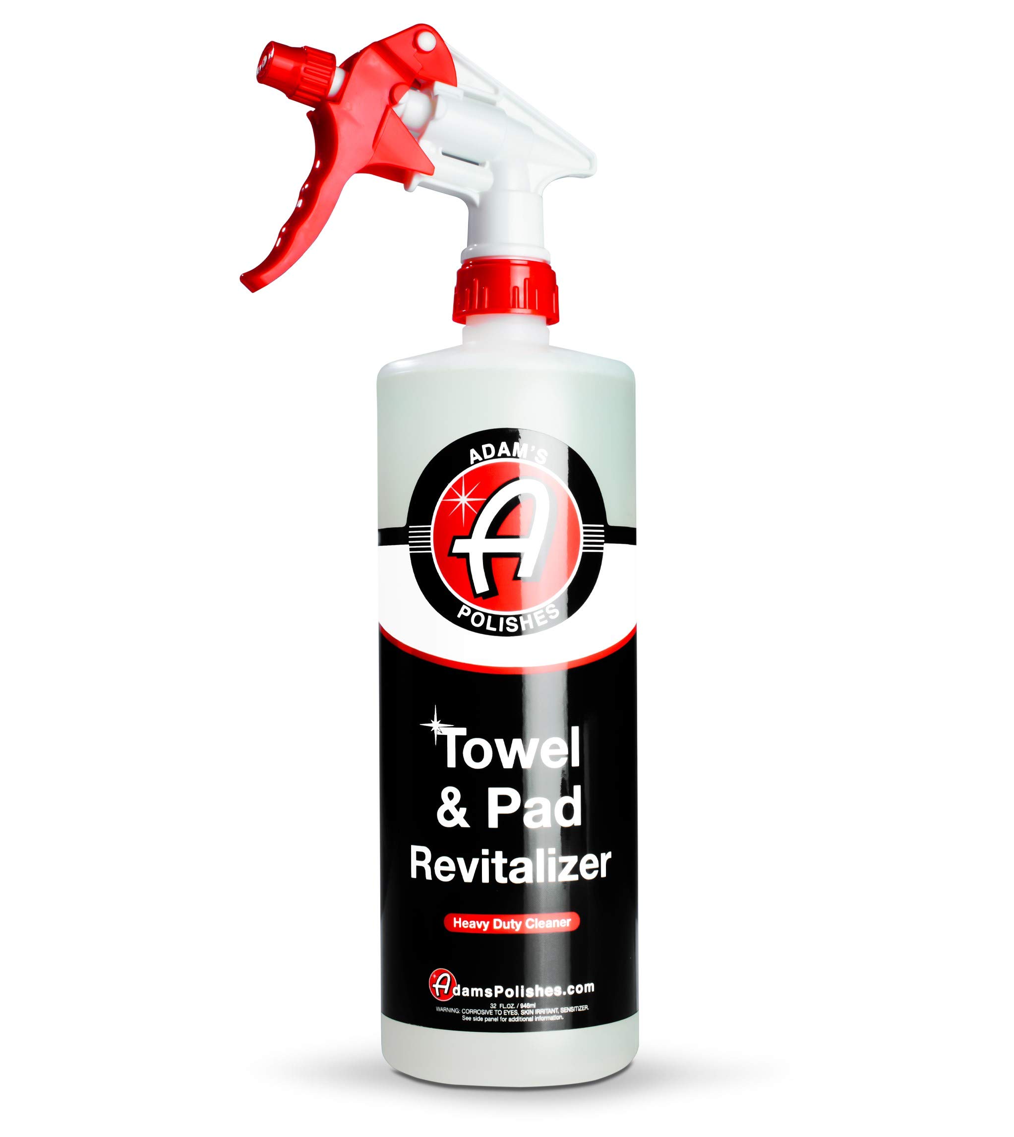 Adam's Polishes Microfiber Towel & Polishing Pad Cleaner HD 32oz - Keep Your Detailing Cloths, Bright & Soft to Ensure a Scratch Free Surface - Tough on Grime, Gentle on Microfiber & Pads
