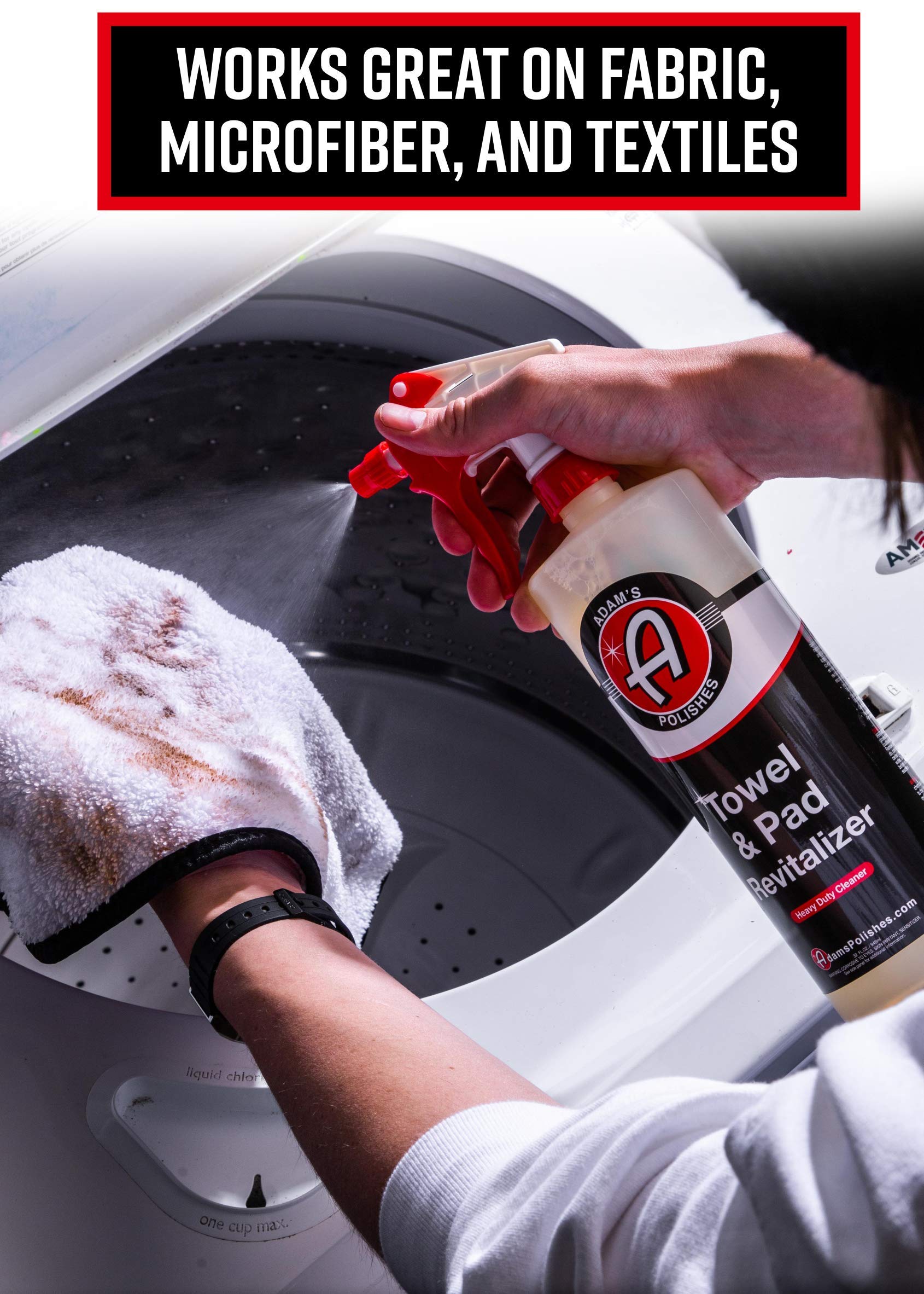 Adam's Polishes Microfiber Towel & Polishing Pad Cleaner HD 32oz - Keep Your Detailing Cloths, Bright & Soft to Ensure a Scratch Free Surface - Tough on Grime, Gentle on Microfiber & Pads - Image 3