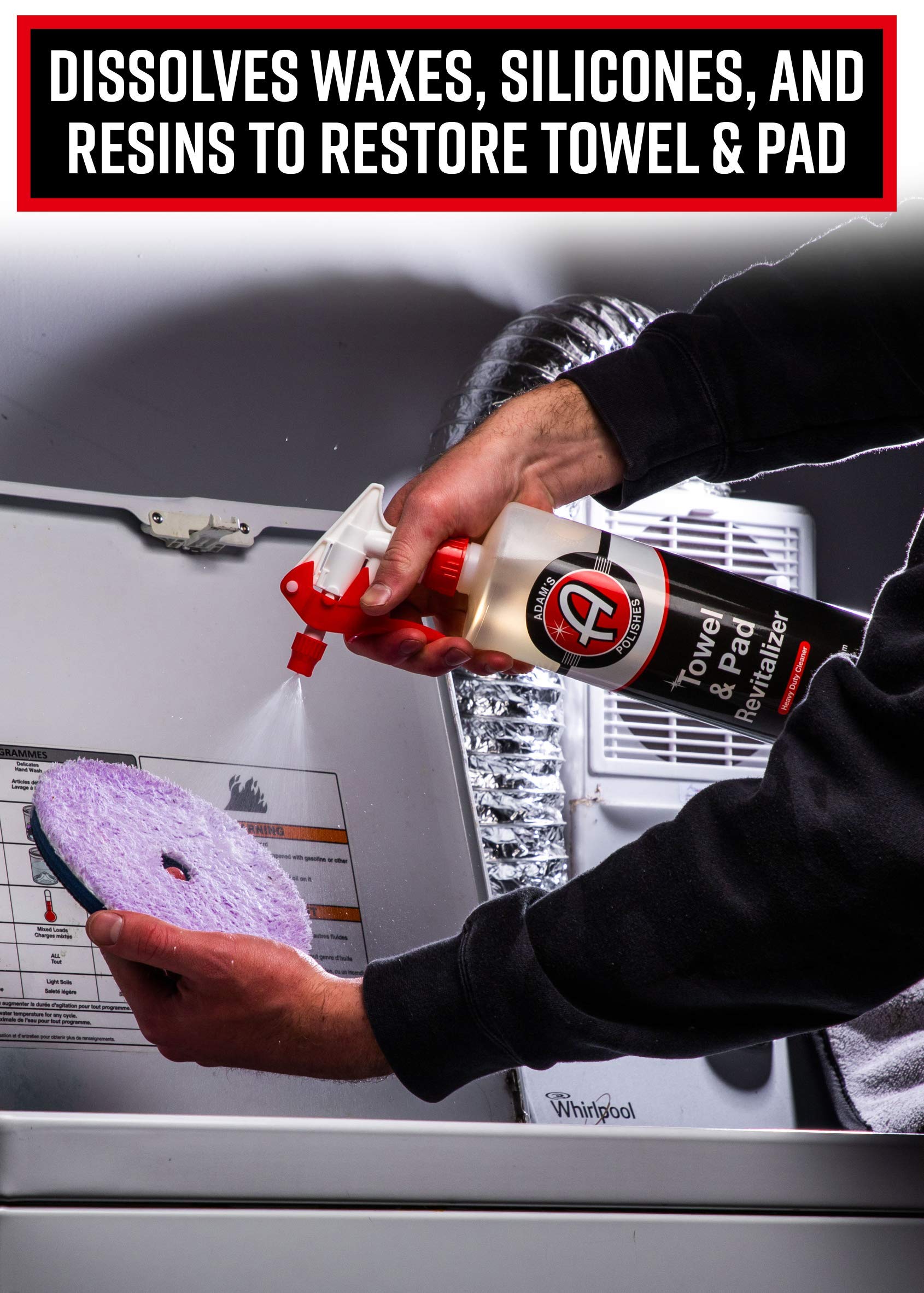 Adam's Polishes Microfiber Towel & Polishing Pad Cleaner HD 32oz - Keep Your Detailing Cloths, Bright & Soft to Ensure a Scratch Free Surface - Tough on Grime, Gentle on Microfiber & Pads - Image 4