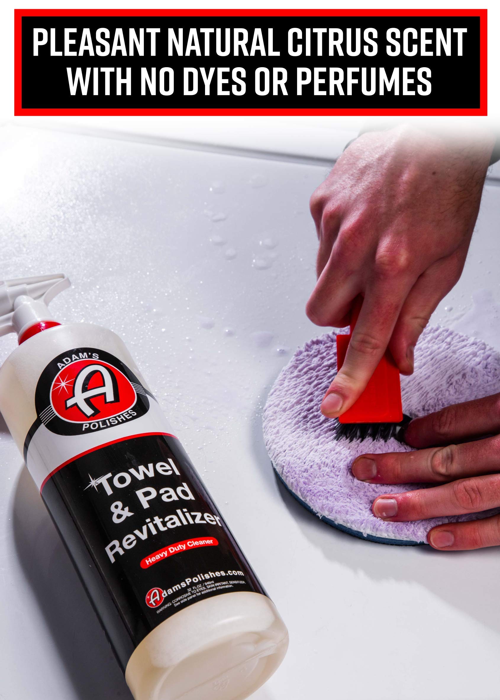 Adam's Polishes Microfiber Towel & Polishing Pad Cleaner HD 32oz - Keep Your Detailing Cloths, Bright & Soft to Ensure a Scratch Free Surface - Tough on Grime, Gentle on Microfiber & Pads - Image 7