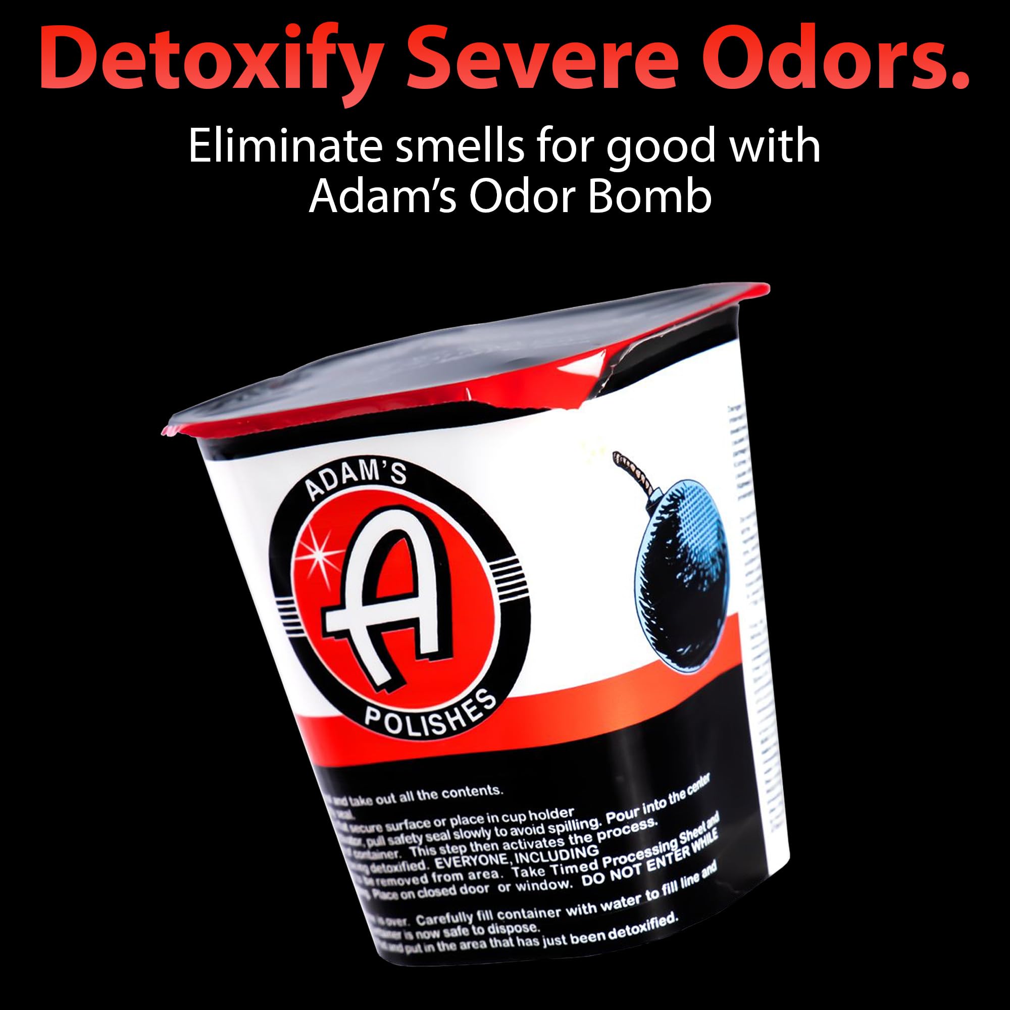 Adam's Polishes Odor Bomb, Odor Neutralizer for Car and Home, Fights Bad Odors, Eco Friendly, Pet Safe, Long Lasting, Works on All Odors - Image 2