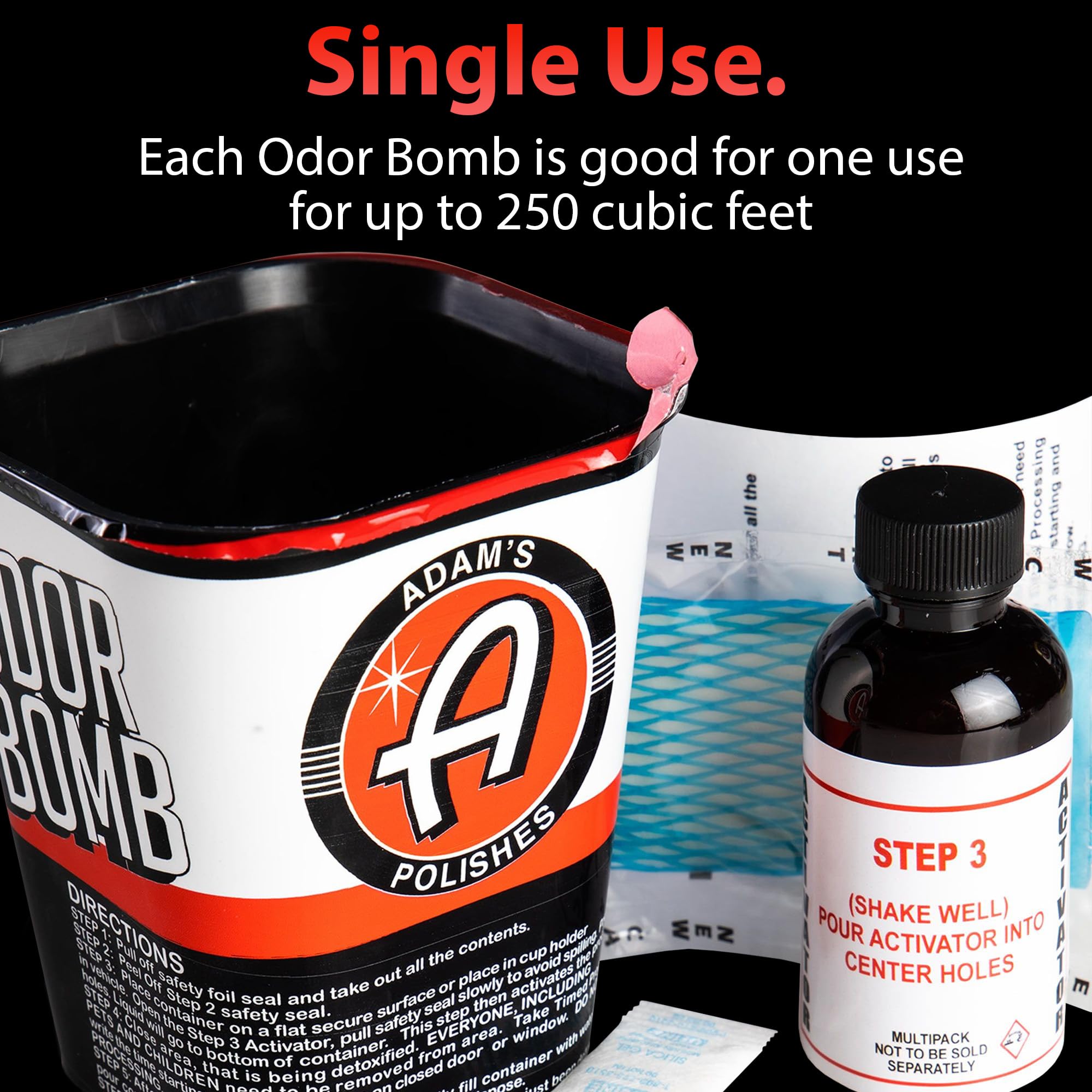 Adam's Polishes Odor Bomb, Odor Neutralizer for Car and Home, Fights Bad Odors, Eco Friendly, Pet Safe, Long Lasting, Works on All Odors - Image 3