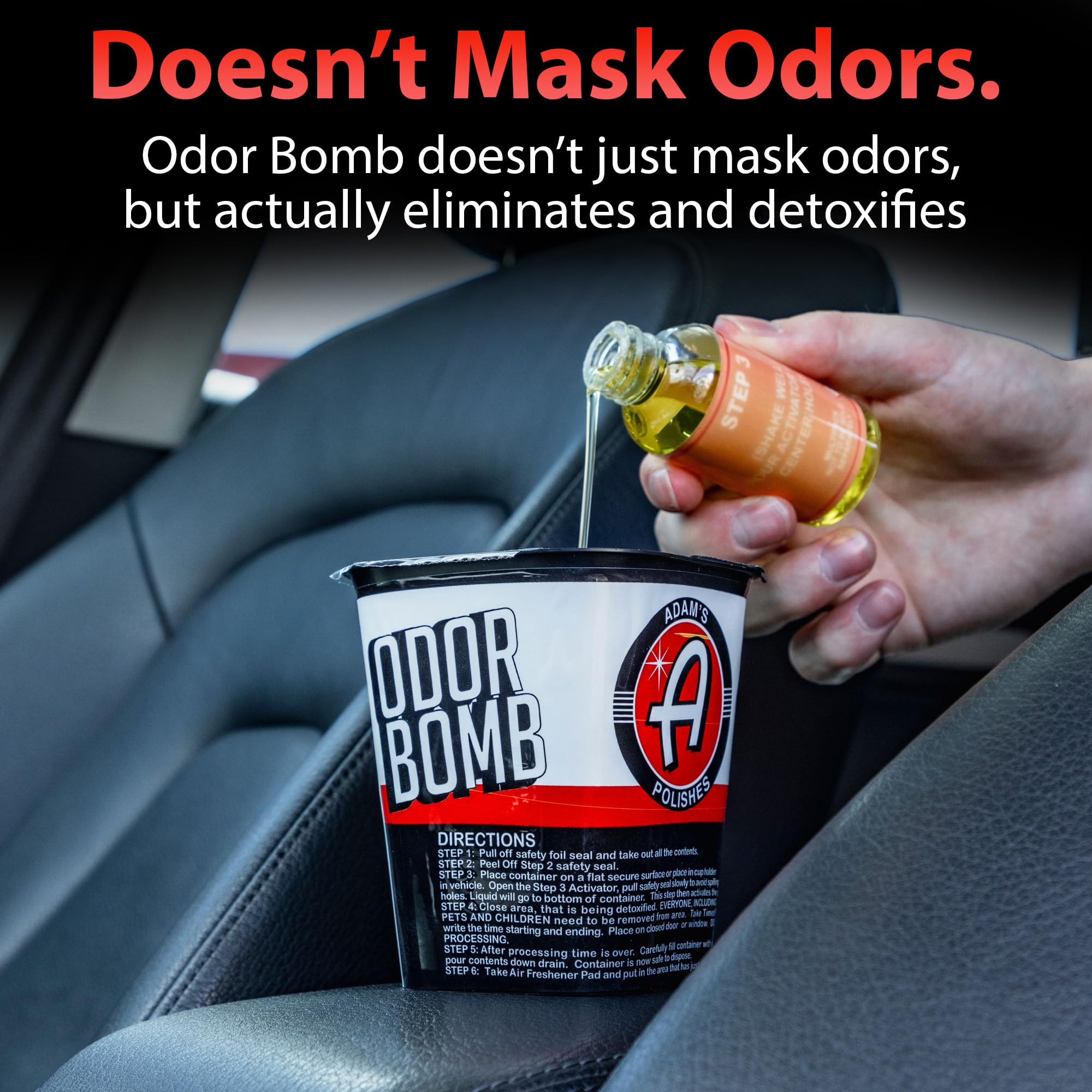 Adam's Polishes Odor Bomb, Odor Neutralizer for Car and Home, Fights Bad Odors, Eco Friendly, Pet Safe, Long Lasting, Works on All Odors - Image 7
