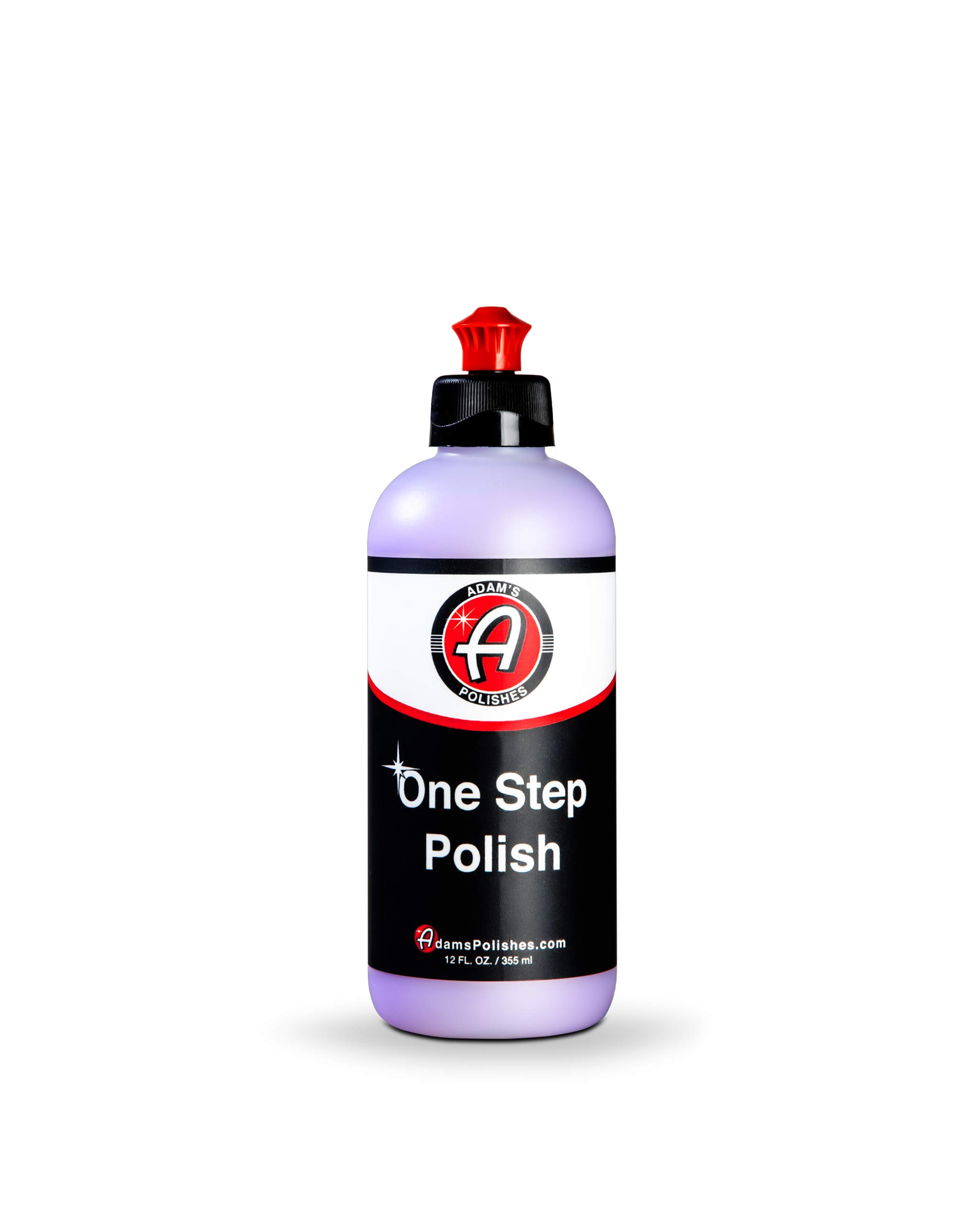 Adam's Polishes One Step Polish 12oz - Safe for Clear Coat, Single Stage, or Lacquer Paint - Increased Cut & Finishing, Body Shop Safe - Easy Application and Removal, Excellent Shine