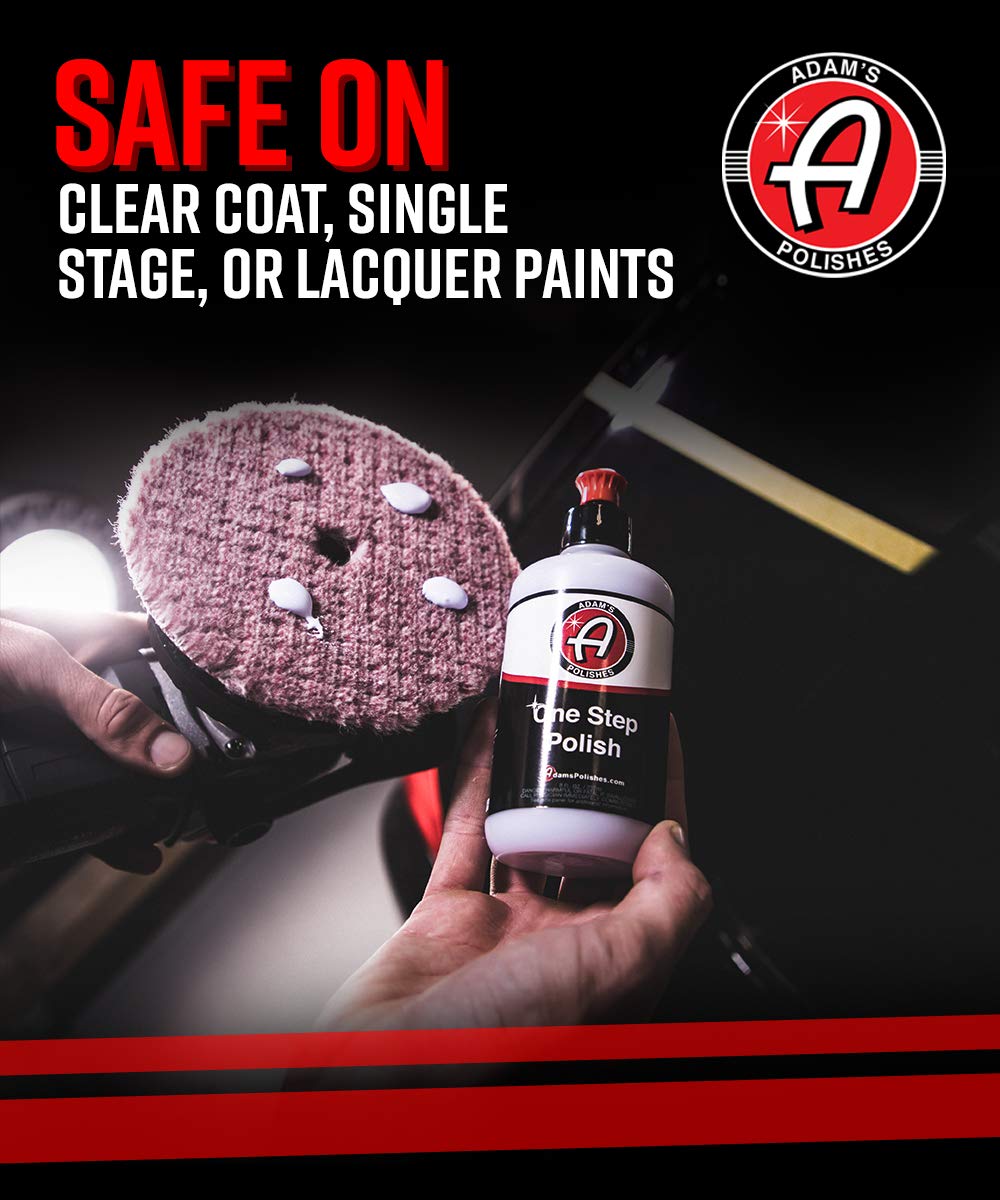 Adam's Polishes One Step Polish 12oz - Safe for Clear Coat, Single Stage, or Lacquer Paint - Increased Cut & Finishing, Body Shop Safe - Easy Application and Removal, Excellent Shine - Image 6