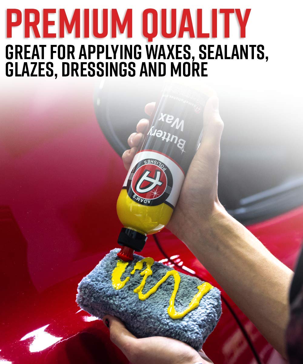 Adam's Polishes Plush Microfiber Applicator Pad (2 Pack) – Microfiber Sponge Car Detailing Applicators | Use with Ceramic Coating for Cars, Car Wax, Paint Sealants, Compound, Polish, Glazes & More - Image 2