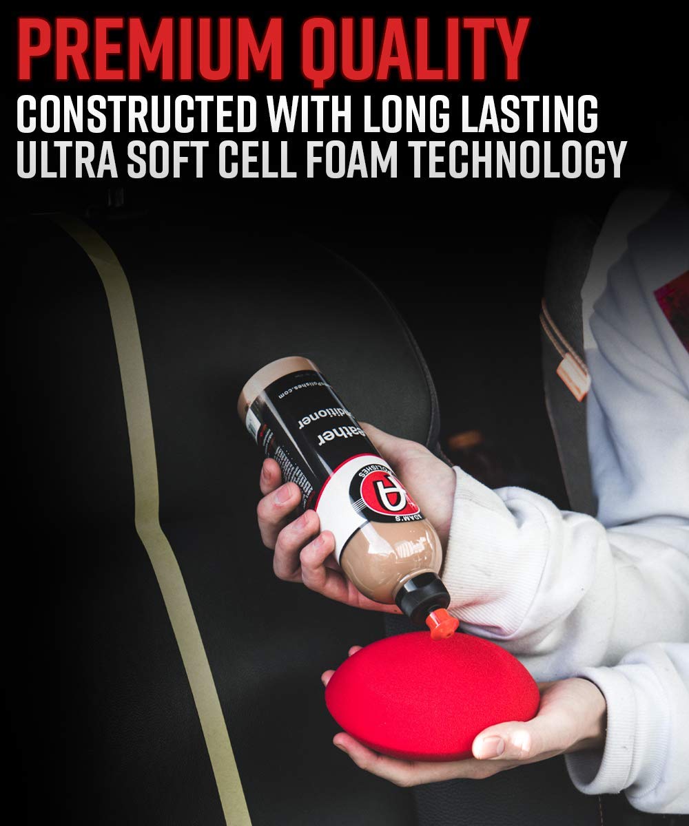 Adam's Polishes Premium Car Interior Applicators Leather Conditioner Foam Applicator for Car Detailing, Car Seats, Boots, Furniture & More | Apply After Leather Cleaner & Interior Car Cleaning - Image 2