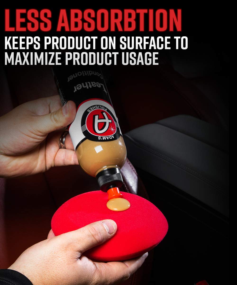Adam's Polishes Premium Car Interior Applicators Leather Conditioner Foam Applicator for Car Detailing, Car Seats, Boots, Furniture & More | Apply After Leather Cleaner & Interior Car Cleaning - Image 4