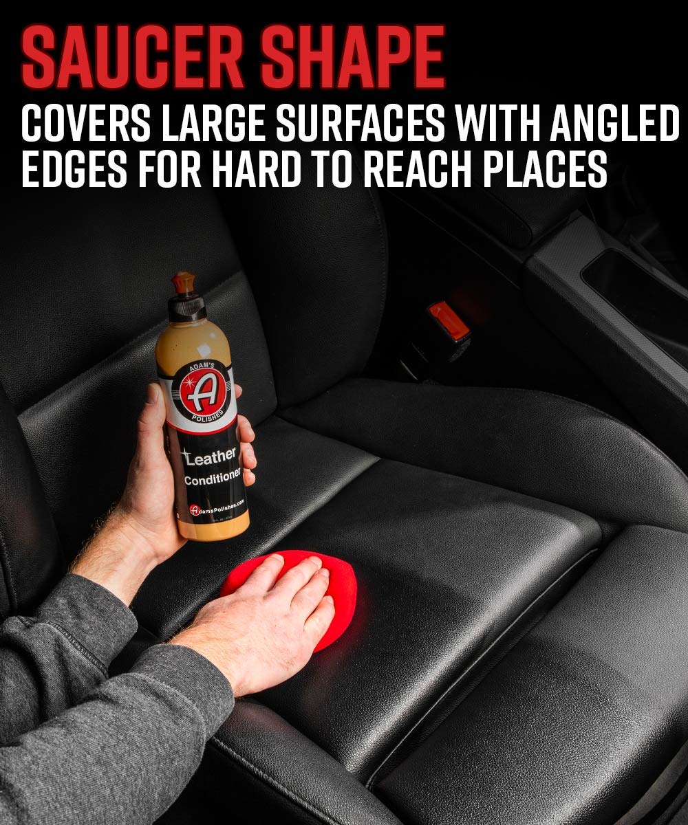 Adam's Polishes Premium Car Interior Applicators Leather Conditioner Foam Applicator for Car Detailing, Car Seats, Boots, Furniture & More | Apply After Leather Cleaner & Interior Car Cleaning - Image 5