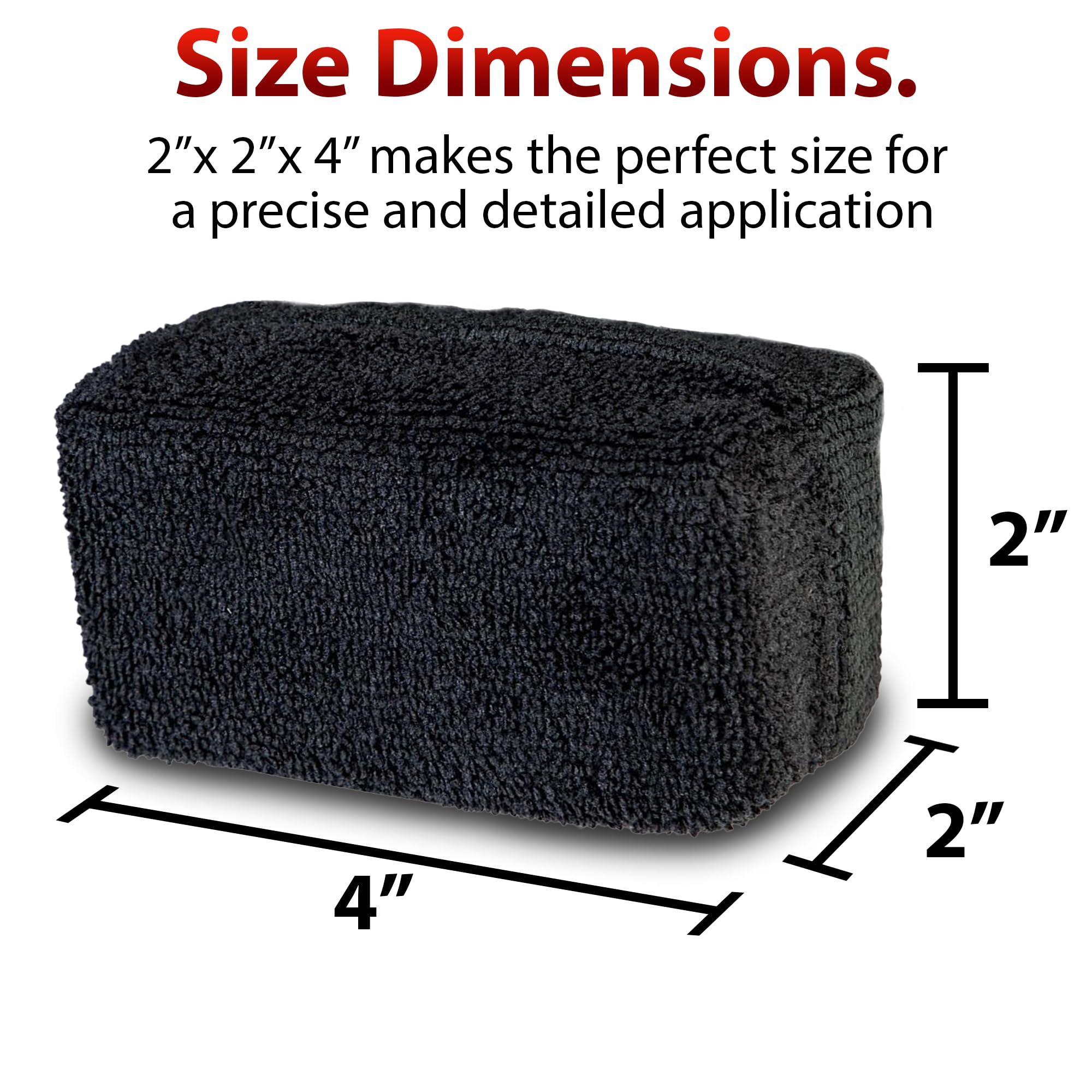 Adam's Polishes Premium Ceramic Coating Resistant Applicators (2-Pack) All Purpose Car Detailing Applicator Sponge | Use with Ceramic Coating for Cars, Wax | Efficient Application, No Wasted Product - Image 5