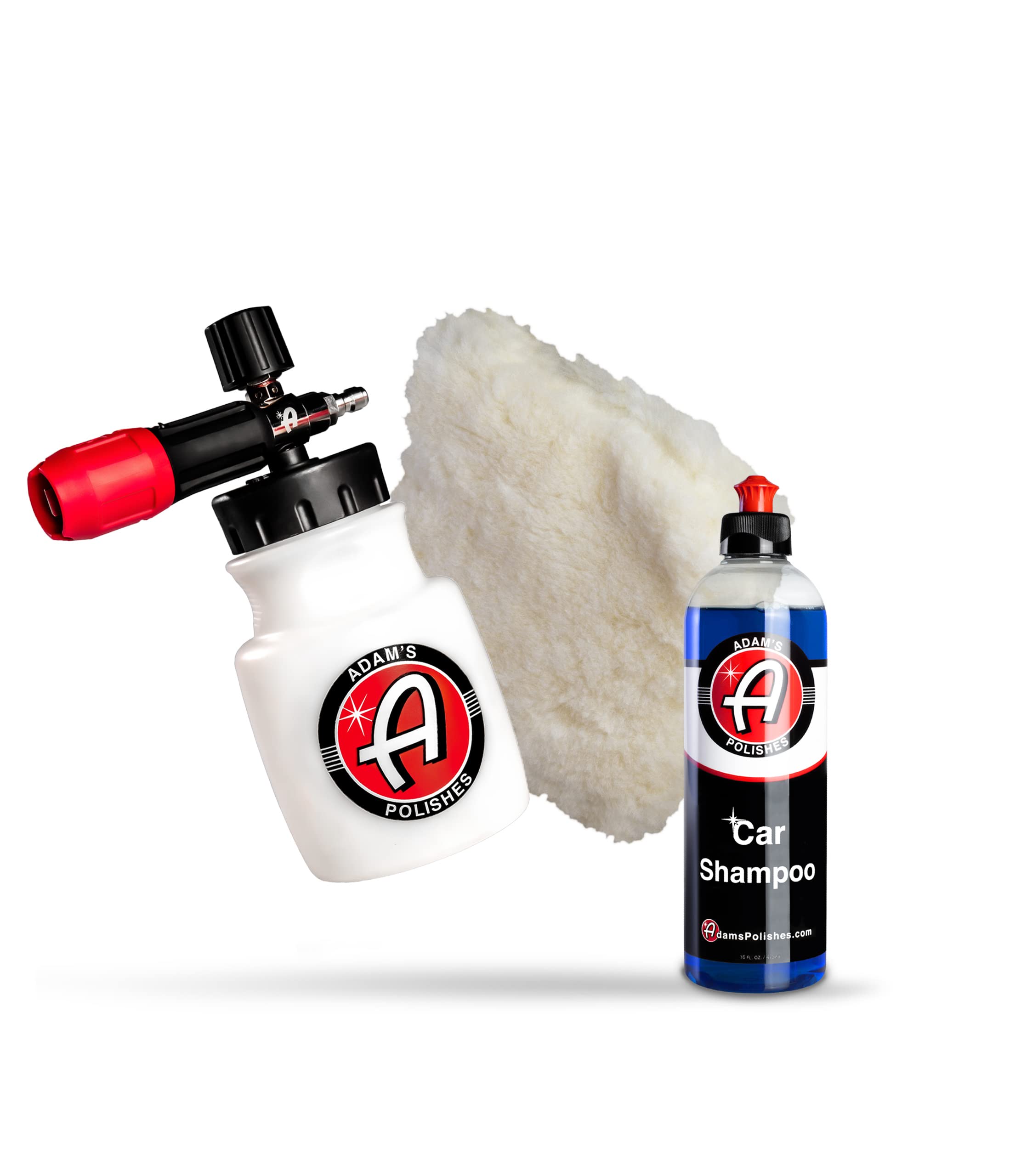 Adam's Polishes Premium Foam Cannon & Car Shampoo Bundle - Custom Snow Foam Cannon Soap Sprayer for Car Wash | Sprayer Cannister for Pressure Washer