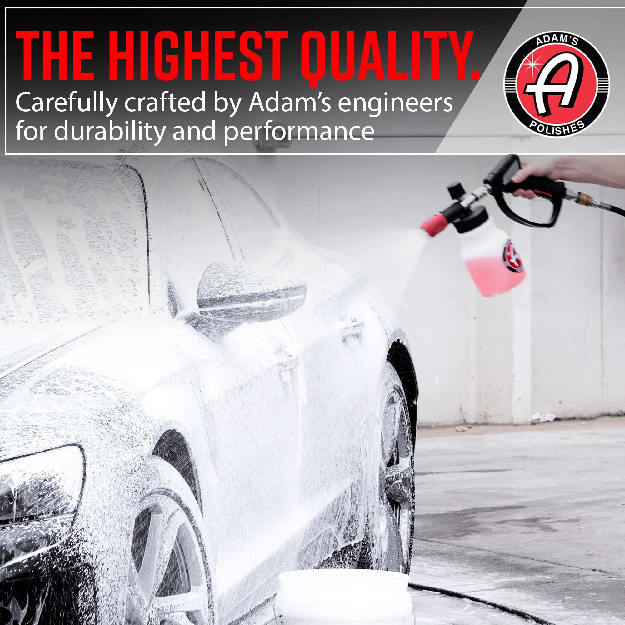Adam's Polishes Premium Foam Cannon & Car Shampoo Bundle - Custom Snow Foam Cannon Soap Sprayer for Car Wash | Sprayer Cannister for Pressure Washer - Image 3