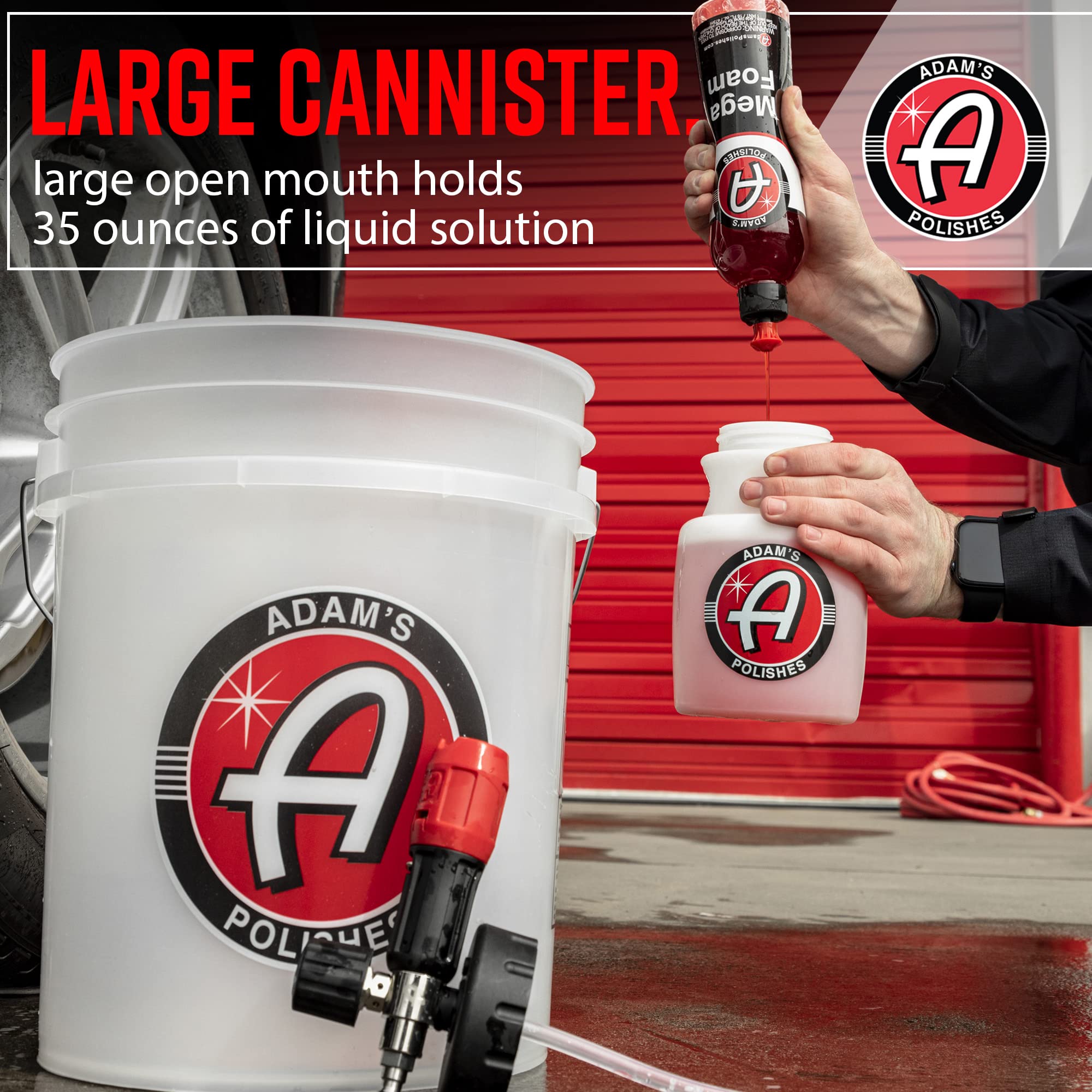 Adam's Polishes Premium Foam Cannon & Car Shampoo Bundle - Custom Snow Foam Cannon Soap Sprayer for Car Wash | Sprayer Cannister for Pressure Washer - Image 6
