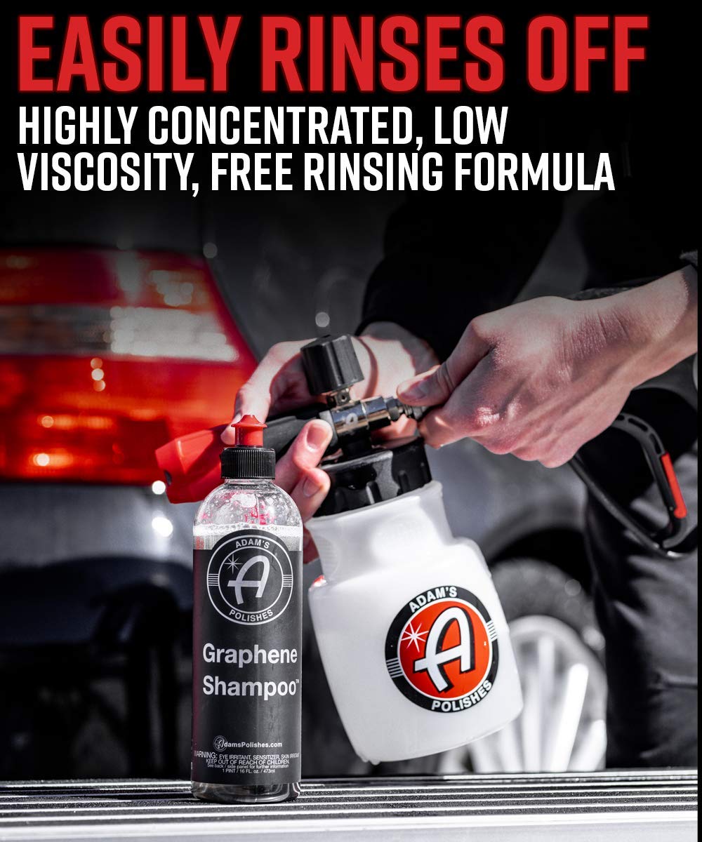 Adam's Polishes Premium Foam Cannon & Graphene Shampoo Bundle - Custom Snow Foam Cannon Soap Sprayer for Car Wash | Sprayer Cannister for Pressure Washer - Image 6