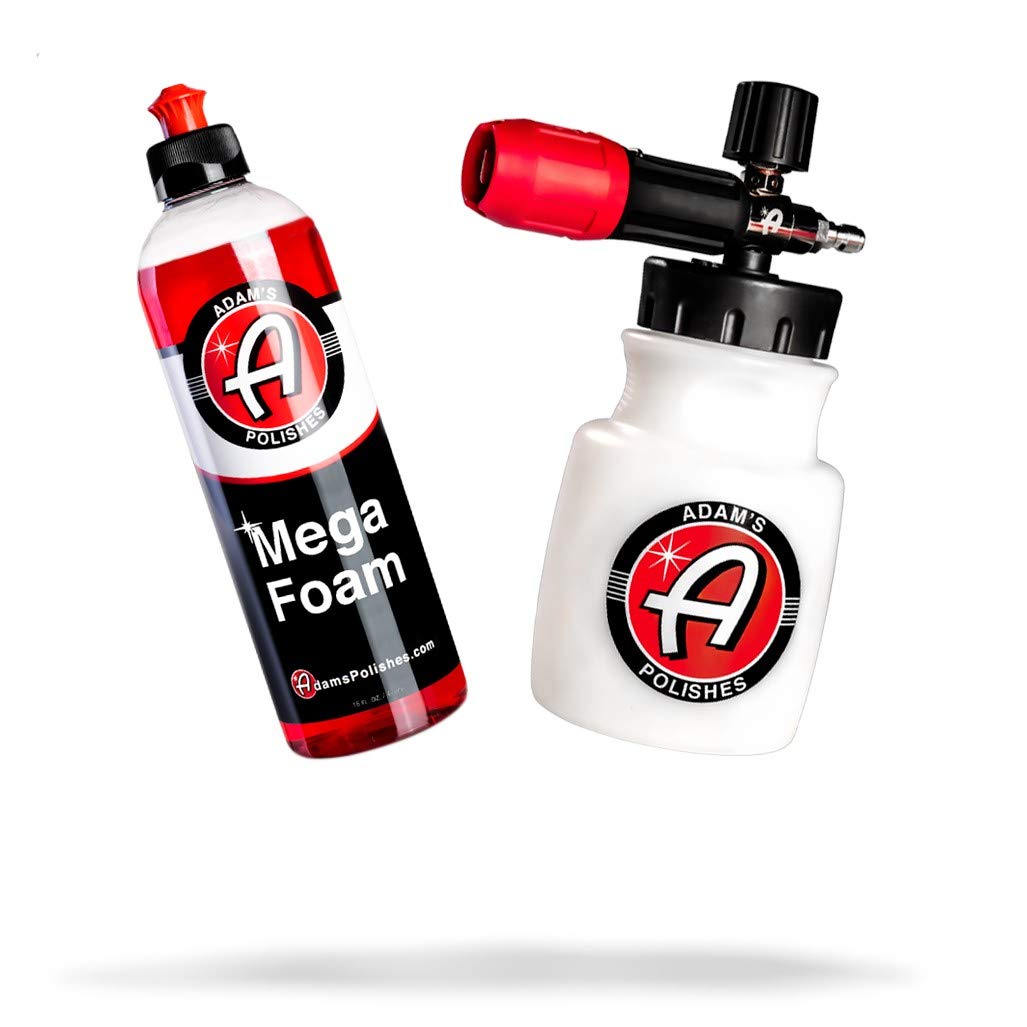 Adam's Polishes Premium Foam Cannon Soap Combo - Custom Snow Foam Cannon Soap Sprayer for Car Wash | Sprayer Cannister for Pressure Washer