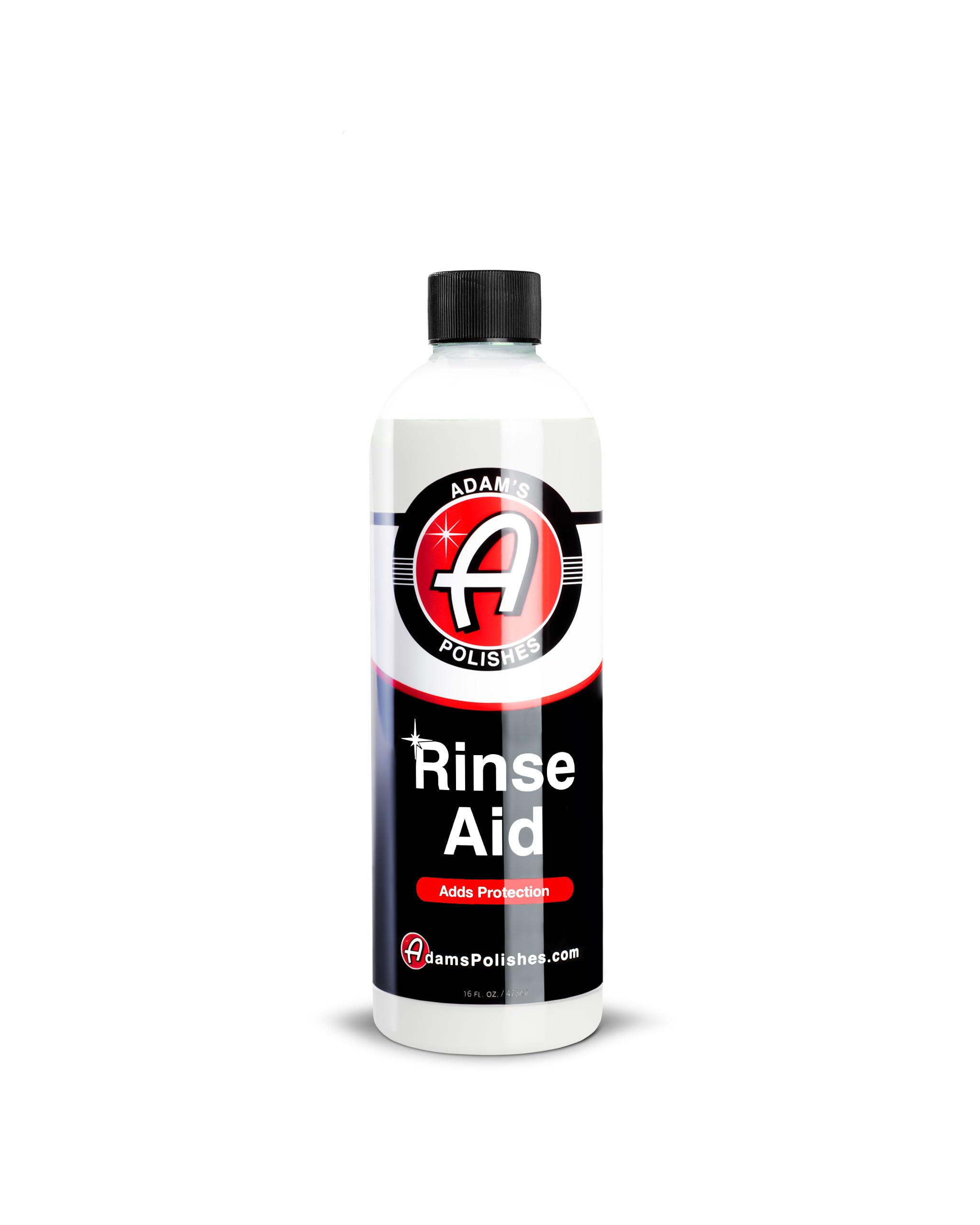 Adam's Polishes Rinse Aid 16oz - Enhances Gloss, Slickness, Color - Use With Foam Gun or Foam Cannon - Ceramic Coating Silica Infused Complete Vehicle Protectant and Exterior Sealant
