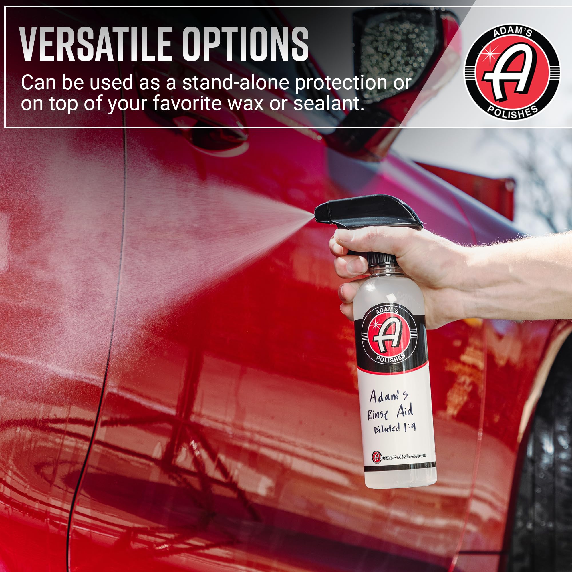 Adam's Polishes Rinse Aid 16oz - Enhances Gloss, Slickness, Color - Use With Foam Gun or Foam Cannon - Ceramic Coating Silica Infused Complete Vehicle Protectant and Exterior Sealant - Image 5