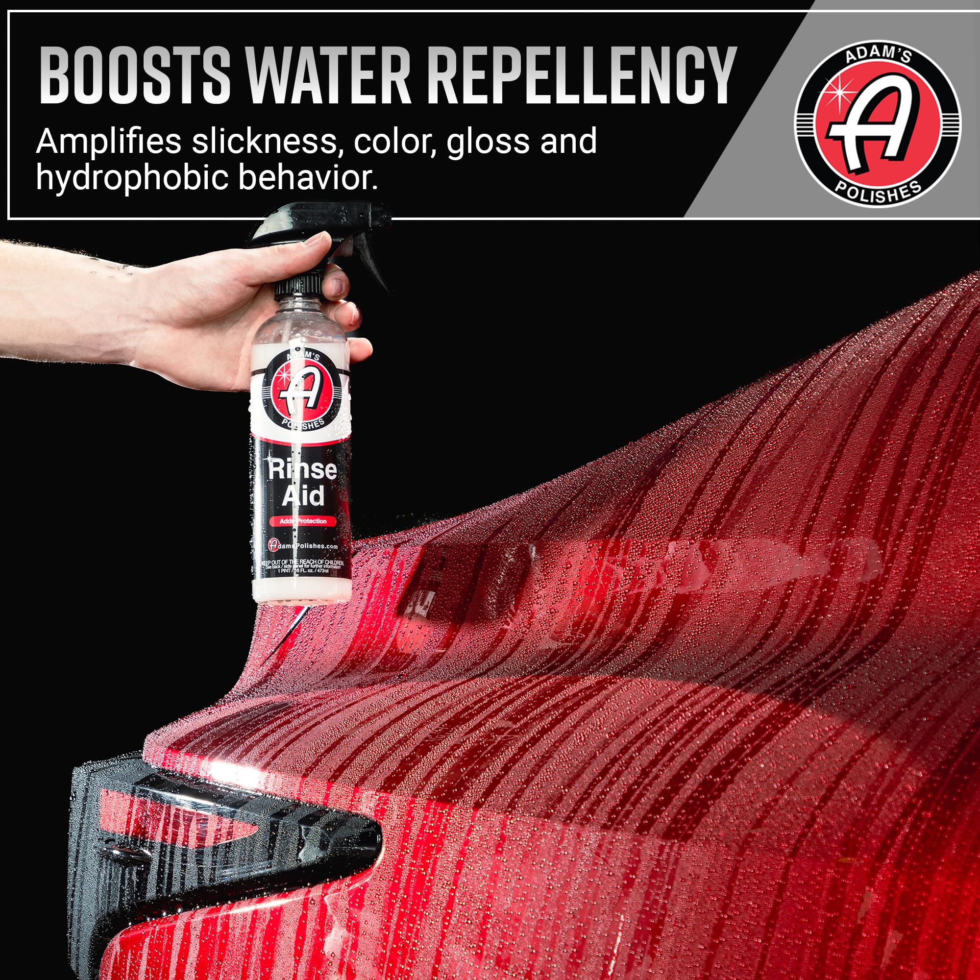 Adam's Polishes Rinse Aid 16oz - Enhances Gloss, Slickness, Color - Use With Foam Gun or Foam Cannon - Ceramic Coating Silica Infused Complete Vehicle Protectant and Exterior Sealant - Image 6